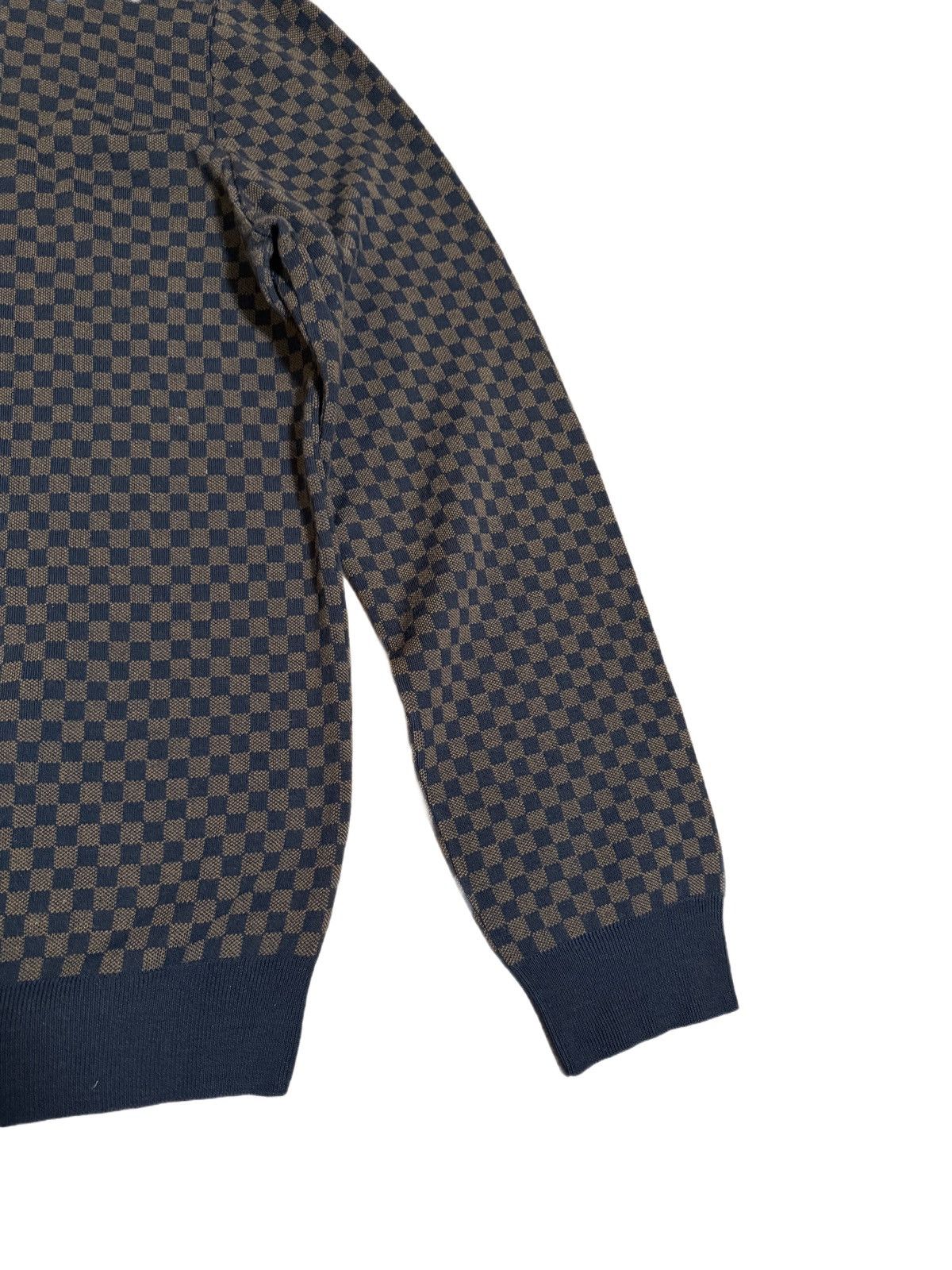 Louis Vuitton 🔥Louis Vuitton Damier V Neck Sweater/LV Monogram Sweater Size US L / EU 52-54 / 3 - 11 Thumbnail
