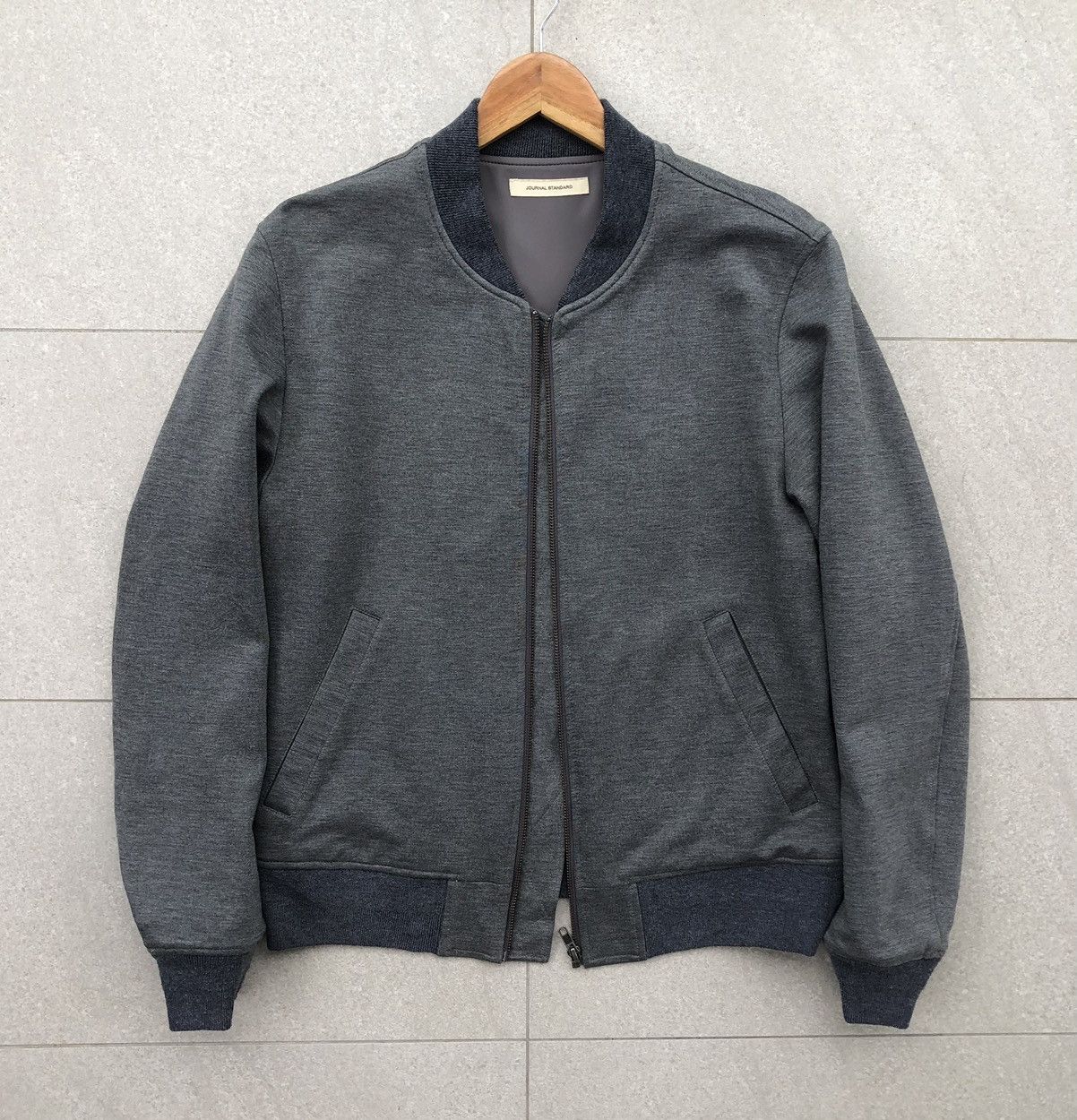 Journal Standard Journal Standard Blouson Stretchable Grey Bomber Jacket Size US L / EU 52-54 / 3 - 3 Thumbnail