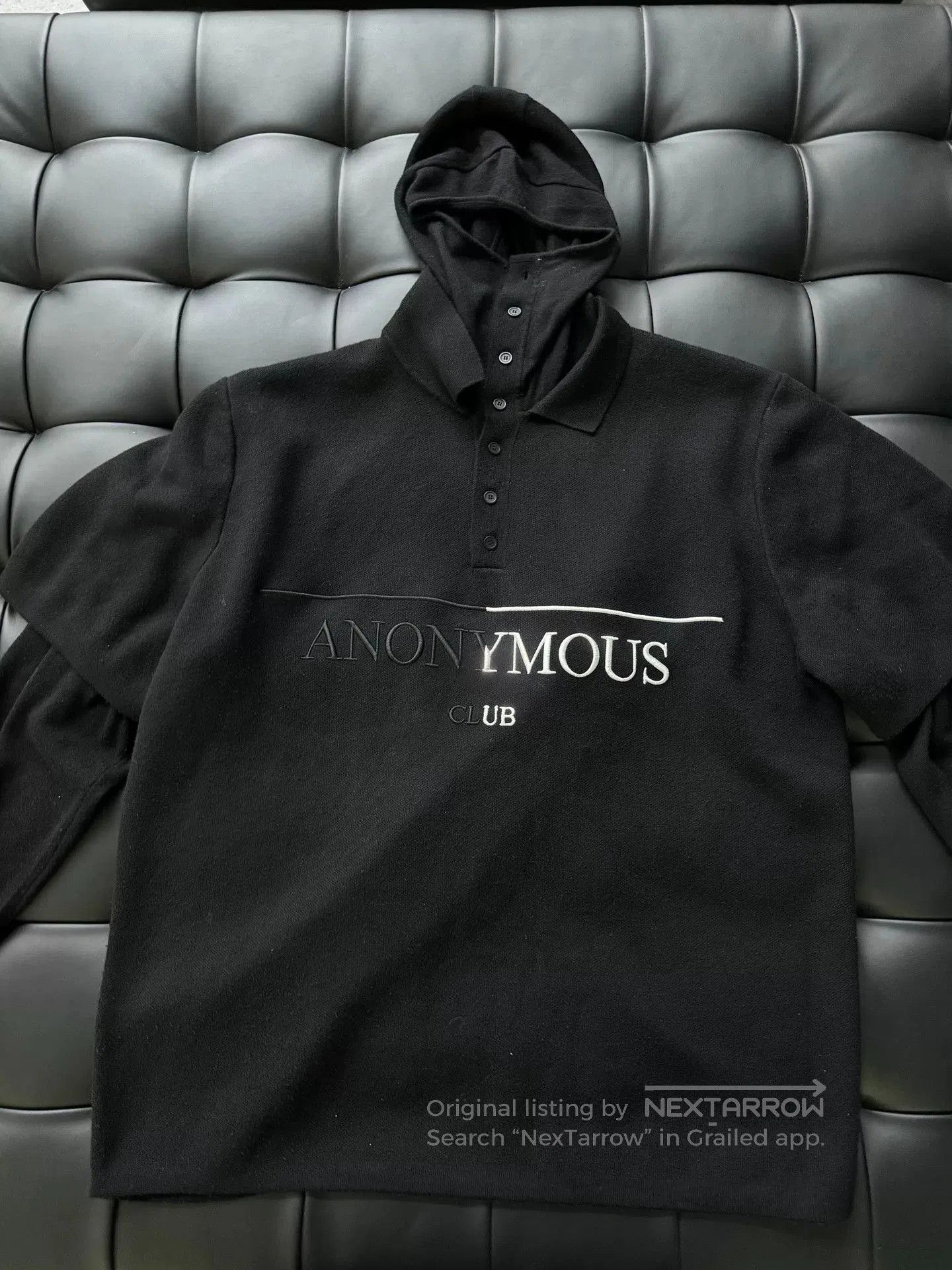 givenchy　anonymous club Hoodie Anonymous Club × Hood By Air Anonymous Club Embroidered Hoodie