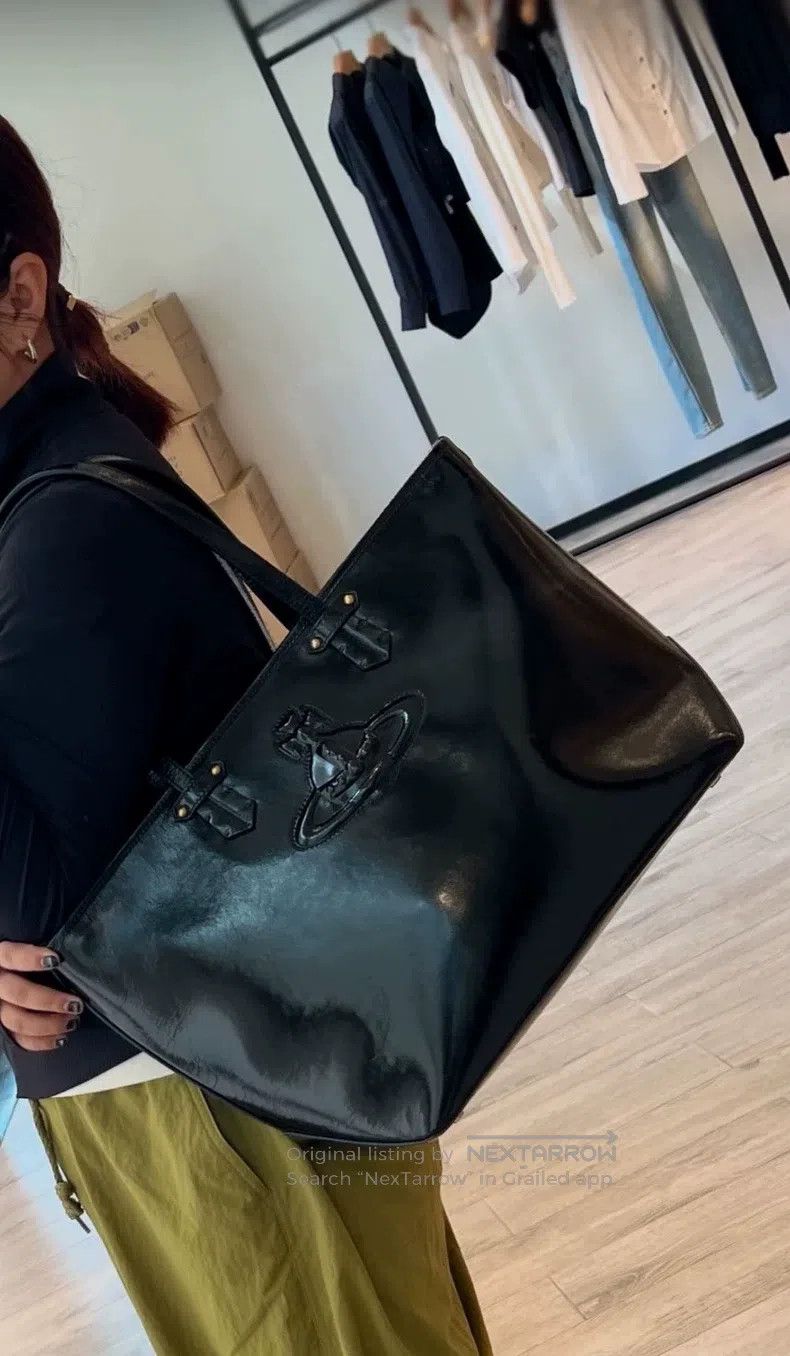 Vivienne Westwood Vivienne Westwood size os Waxed Cowhide Tote Bag Size ONE SIZE - 1 Thumbnail