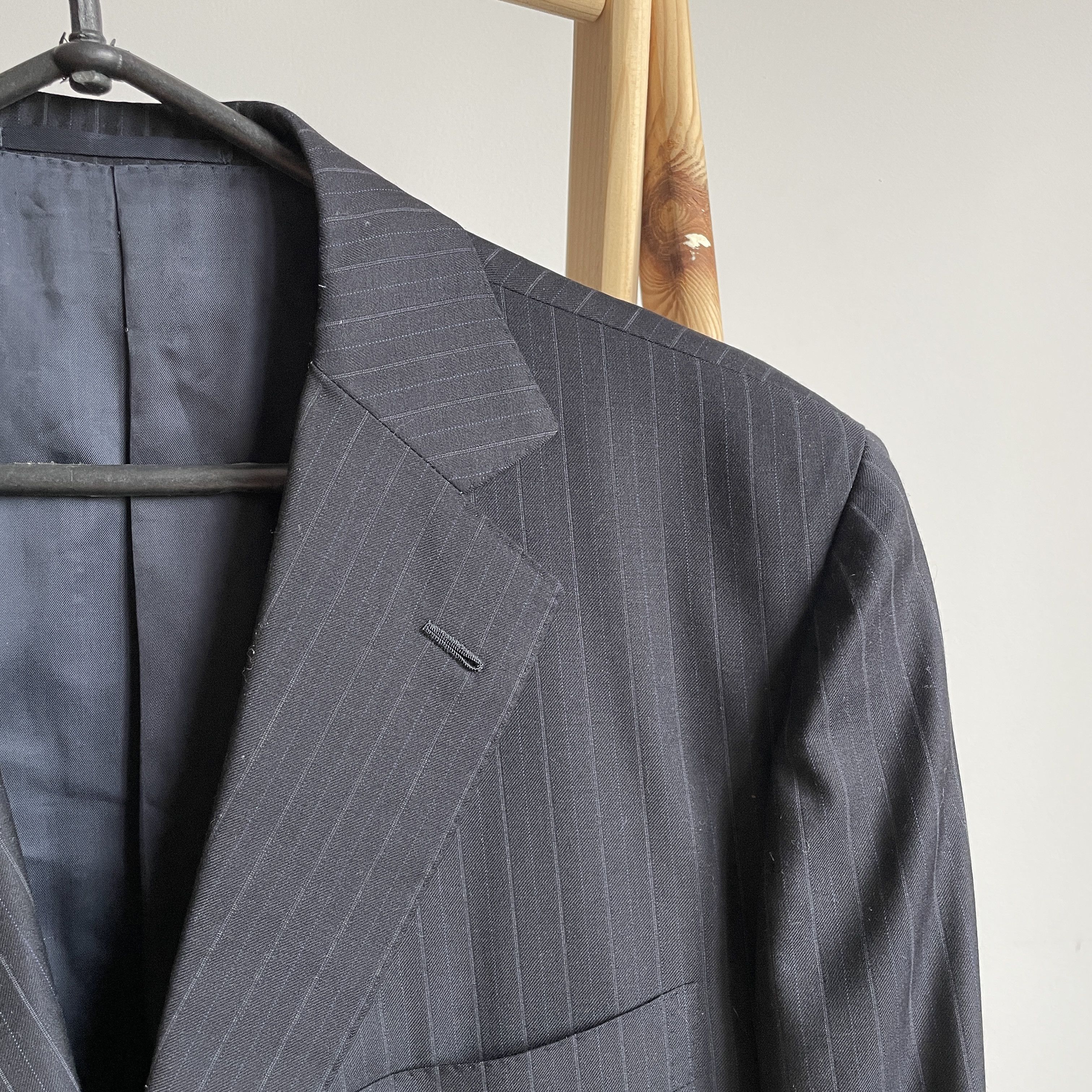 Other Sartoria Castangia Wool Half Lined Striped 3 Button Blazer Size 44R - 6 Thumbnail