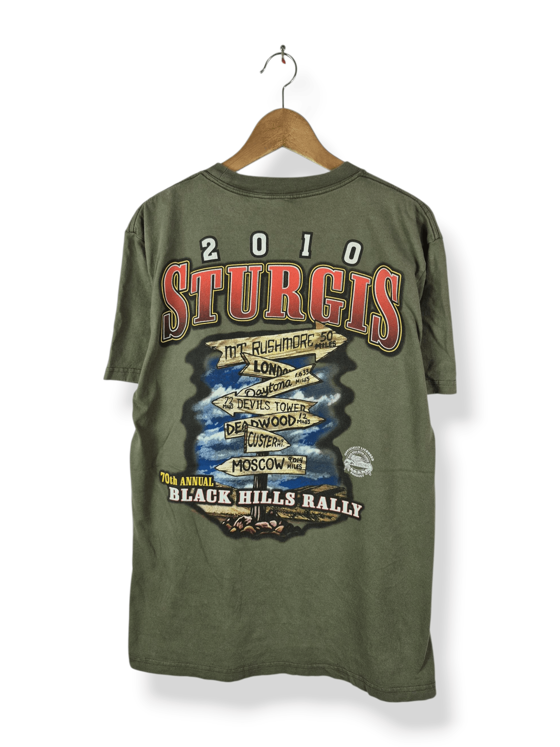 Vintage 🔥 Vintage Y2K Sturgis Ride 2010 Harley Davidson Tee Size US M / EU 48-50 / 2 - 2 Thumbnail