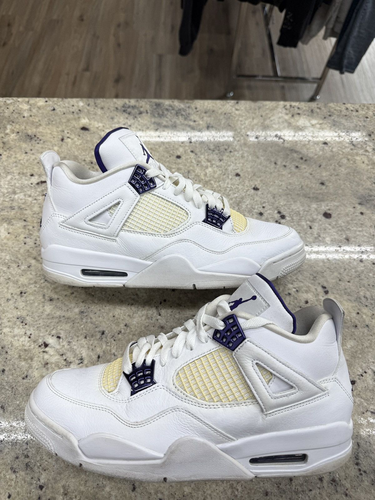 Jordan Brand Jordan 4 Retro Metallic Purple Size US 10 / EU 43 - 1 Thumbnail