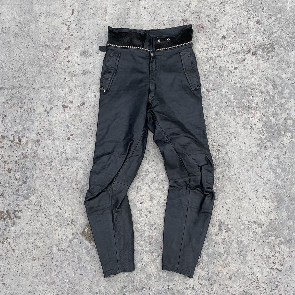 Other Vintage Moto Leather Pants 31-32 Size Y2K 90s USA style Size US 31 - 1 Thumbnail