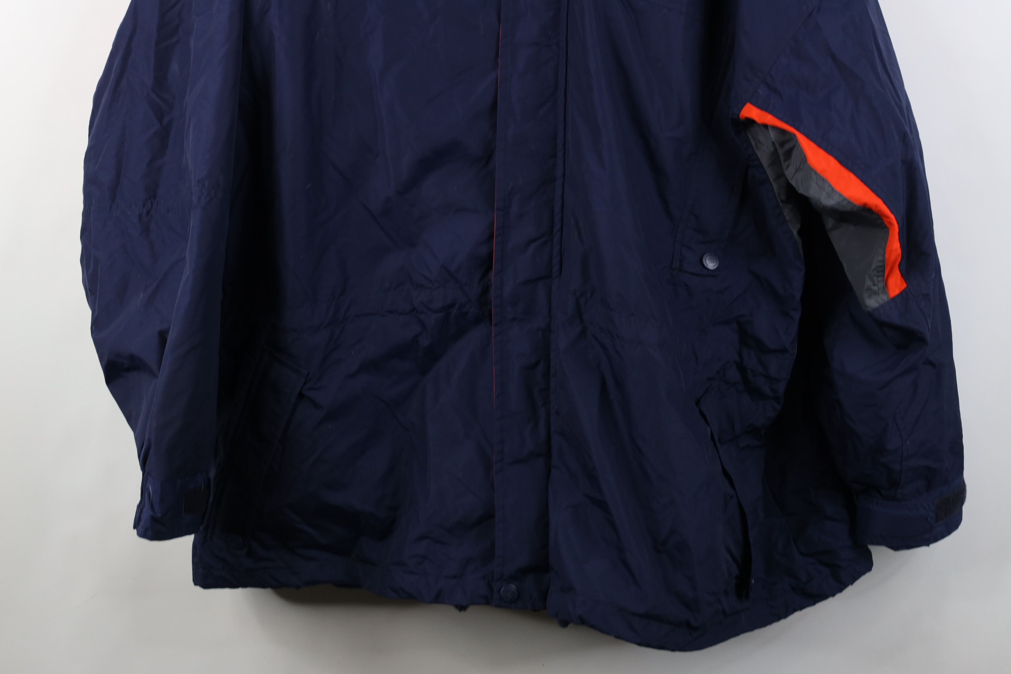 Columbia Vintage 90s Columbia Hooded 2 In 1 Parka Jacket Navy Blue Size US XXL / EU 58 / 5 - 3 Thumbnail