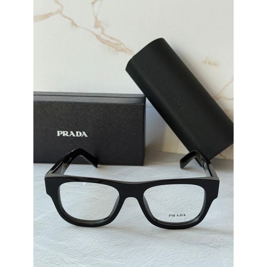 Prada NEW Prada PR D08U Black Unisex Eyeglasses Frames Size ONE SIZE - 4 Thumbnail