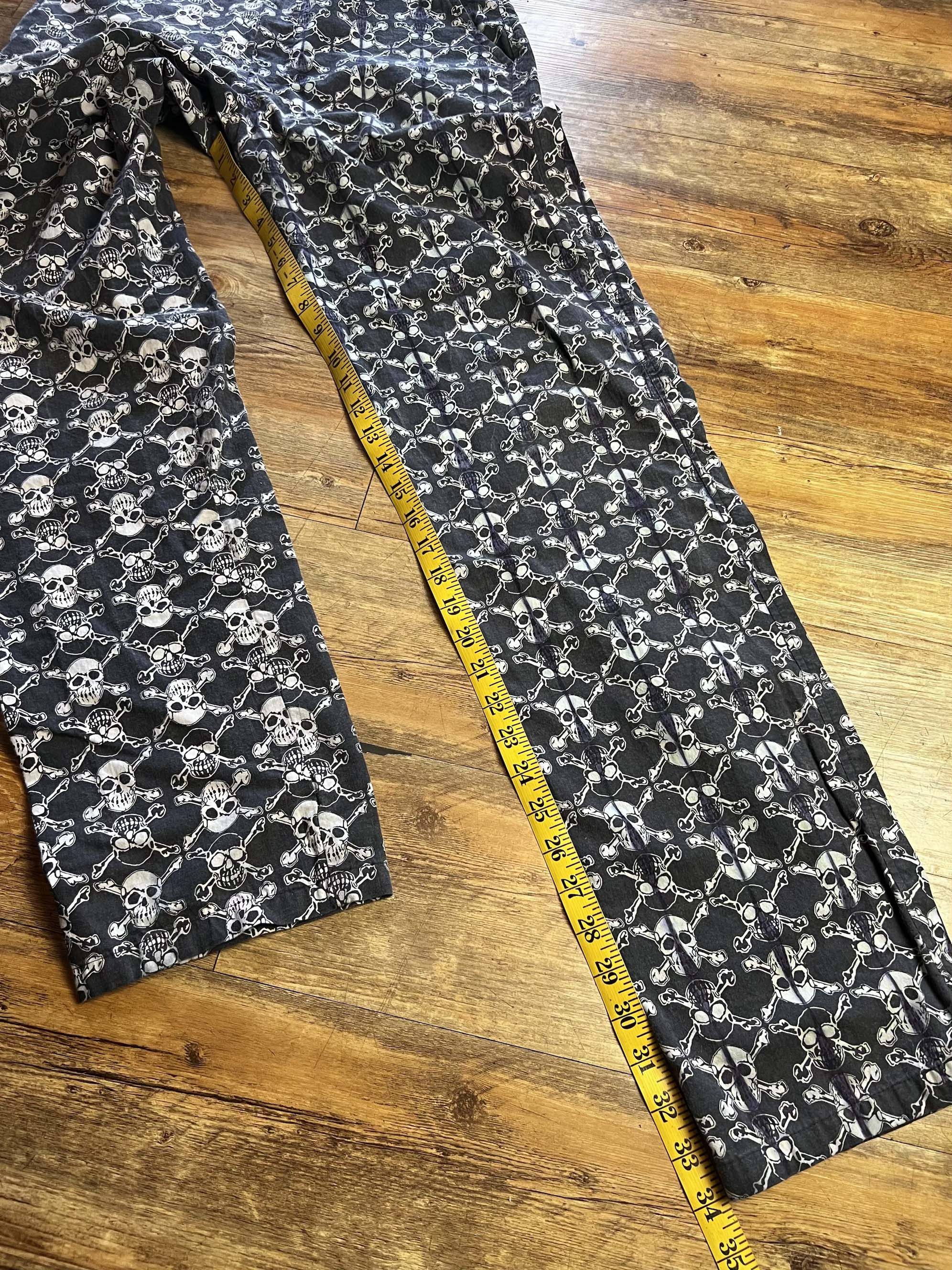 Life's a Beach RARE Vintage 1980's Life's A Beach Skull Print Pants Size US 32 / EU 48 - 8 Thumbnail