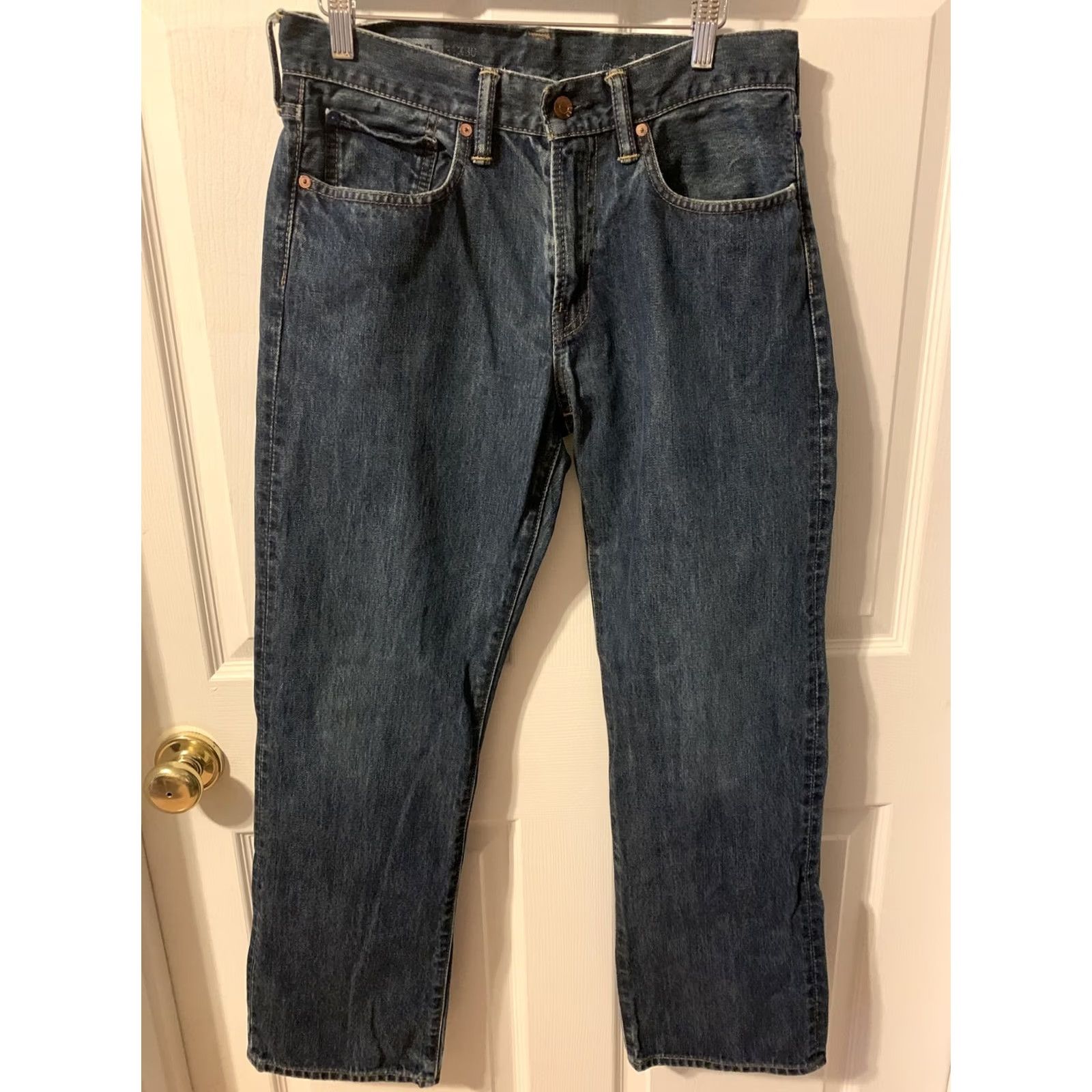 Gap Gap Mens Jeans 31x30 Straight Denim Blue #2165 Adult Regular Size Type Jeans Blue Gap Mens 31x30 Straight Standard Leg Denim Blue Jeans Mens Size US 31 - 2 Thumbnail