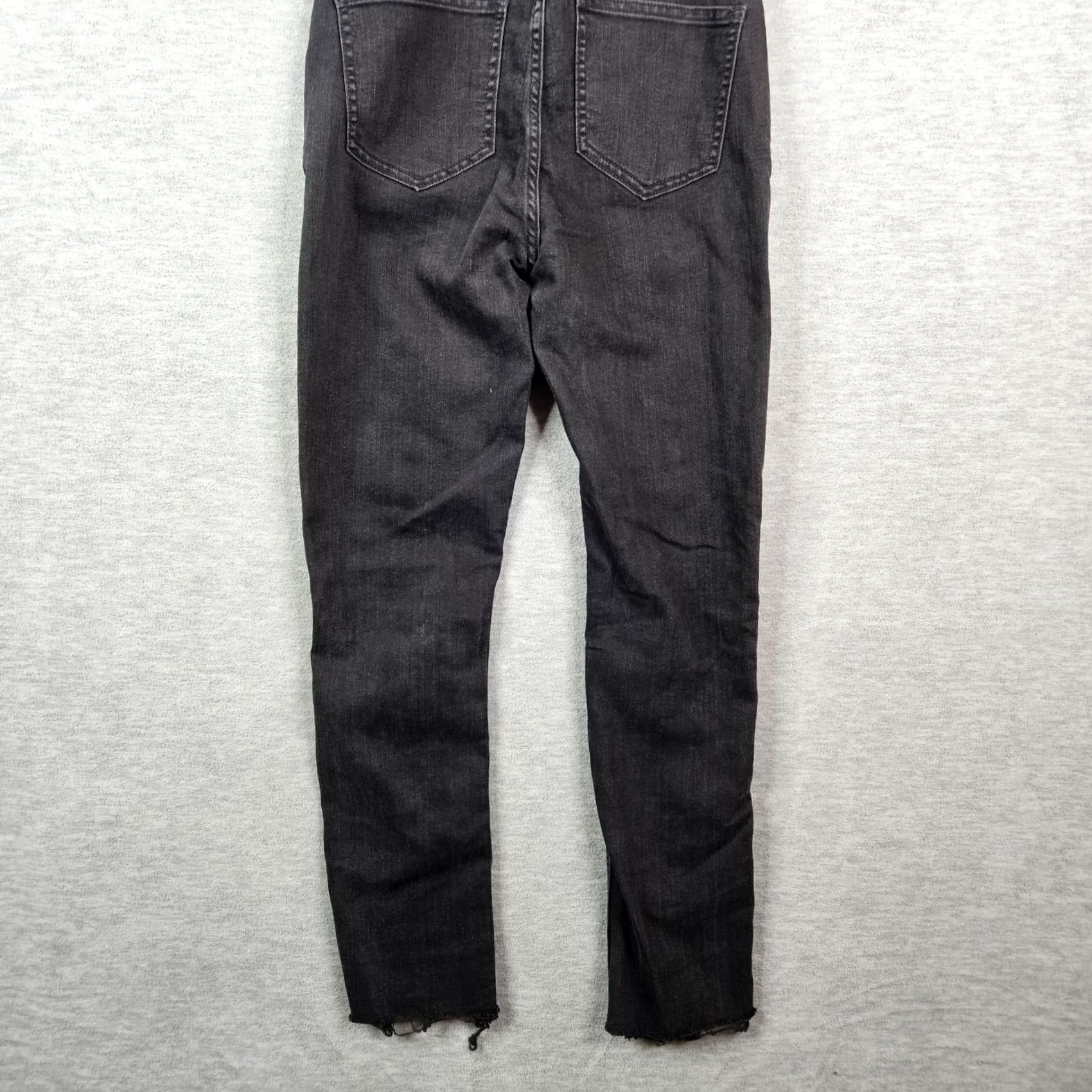Madewell Madewell Women's Zipper Overalls Black Skinny Leg Dark Wash XS Denim One-Piece Regular Women Sundress? Size 26" / US 2 / IT 38 - 3 Thumbnail