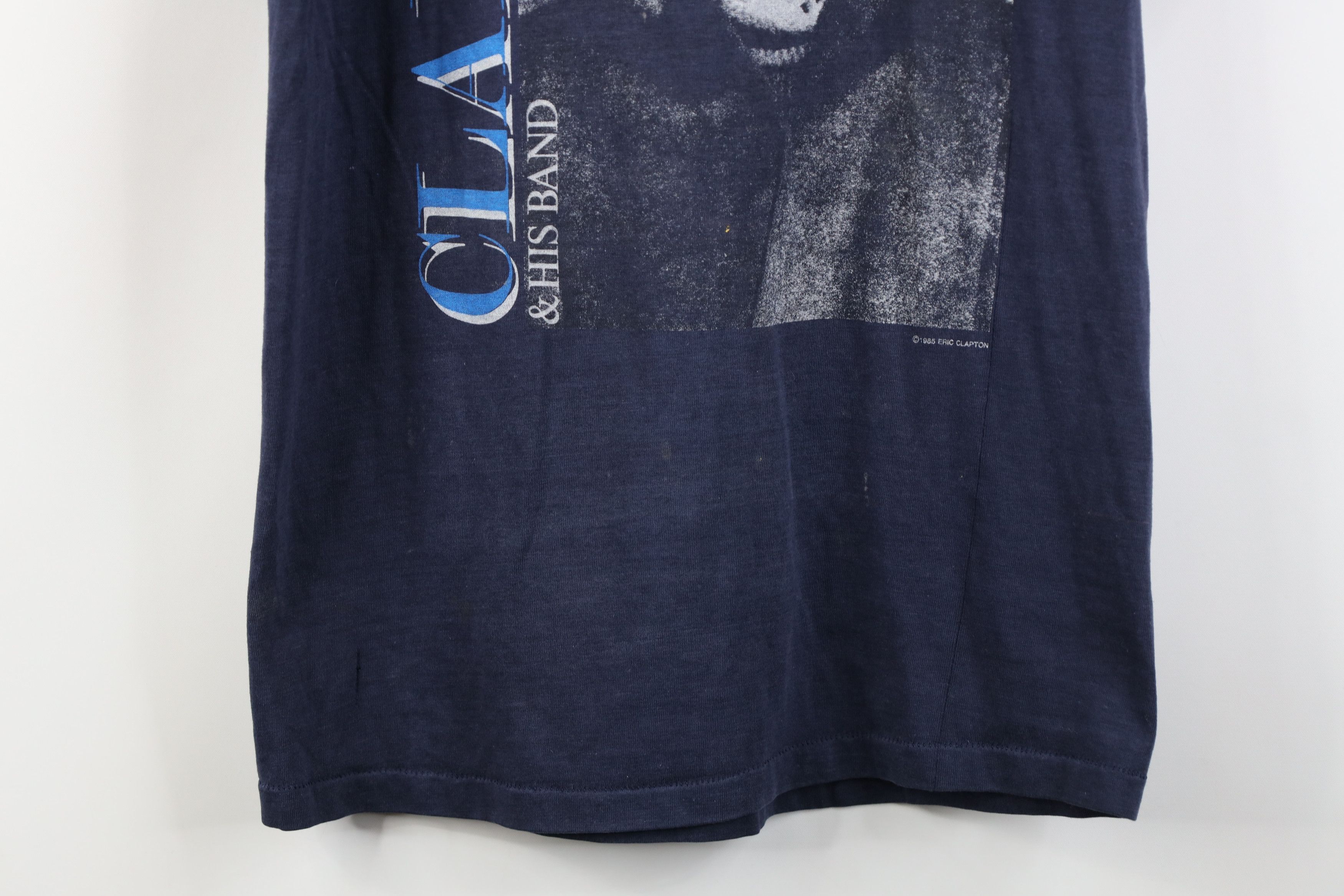 Vintage Vintage 80s 1985 Behind the Sun Eric Clapton Band T-Shirt Size US M / EU 48-50 / 2 - 3 Thumbnail