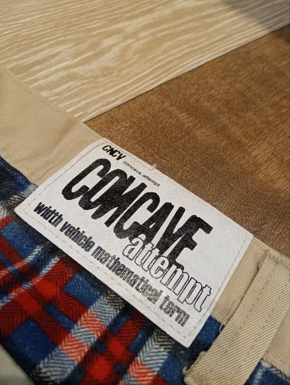 Japanese Brand CNCV CONCAVE ATTEMPT KHAKI COTTON PANTS Size US 35 - 11 Thumbnail