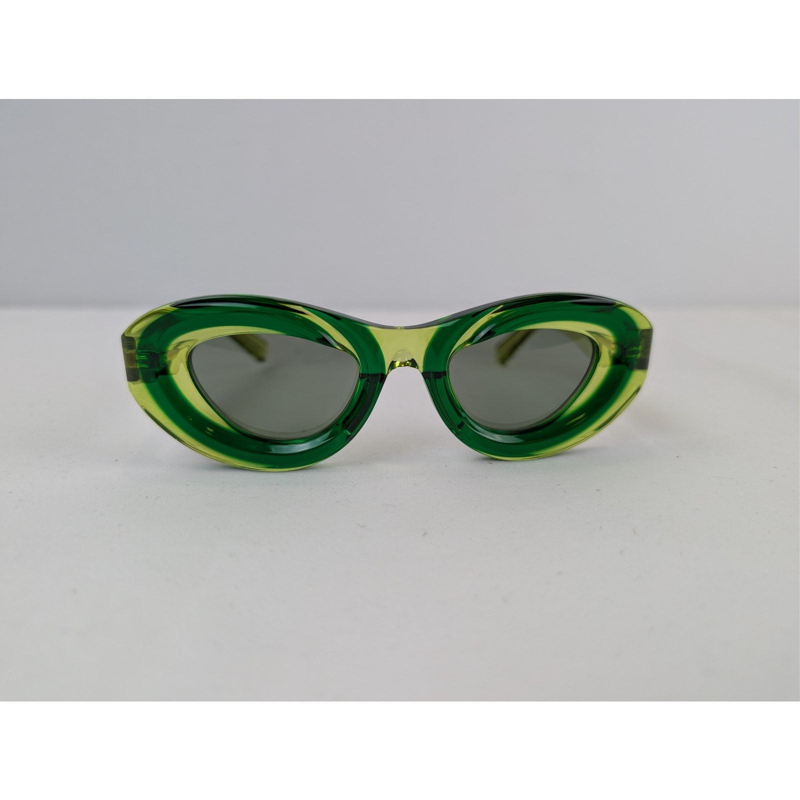Bottega Veneta o1rshd1 Size: OS / Oval Cat-Eye Sunglasses Transparent Green Size ONE SIZE - 2 Thumbnail