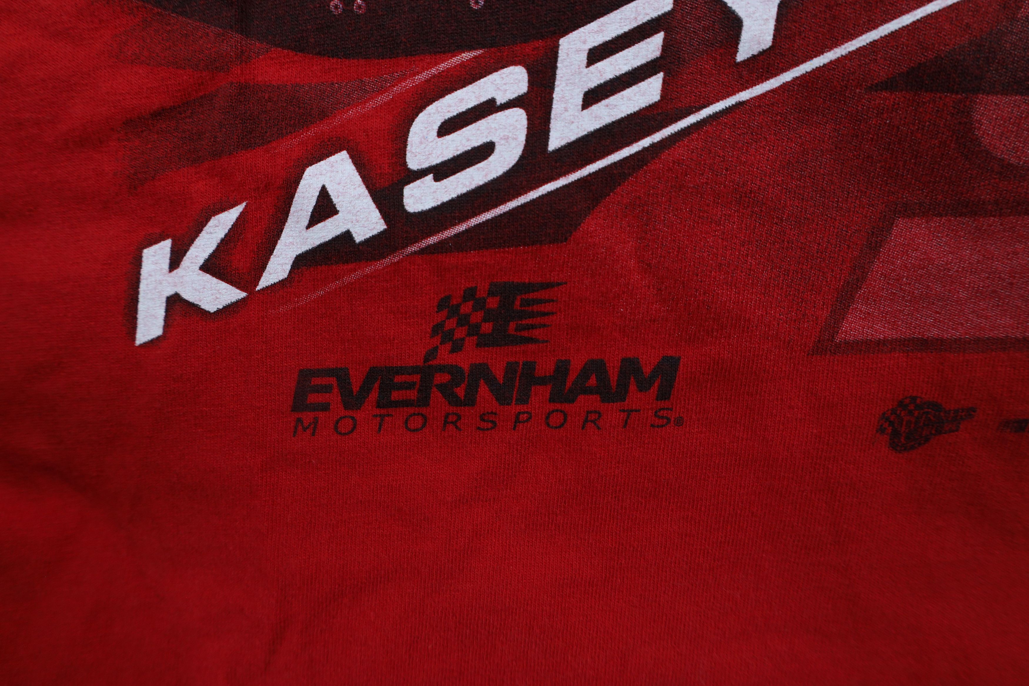 Vintage Vintage NASCAR Kahne Racing Long Sleeve T-Shirt Red Cotton Size US L / EU 52-54 / 3 - 8 Thumbnail
