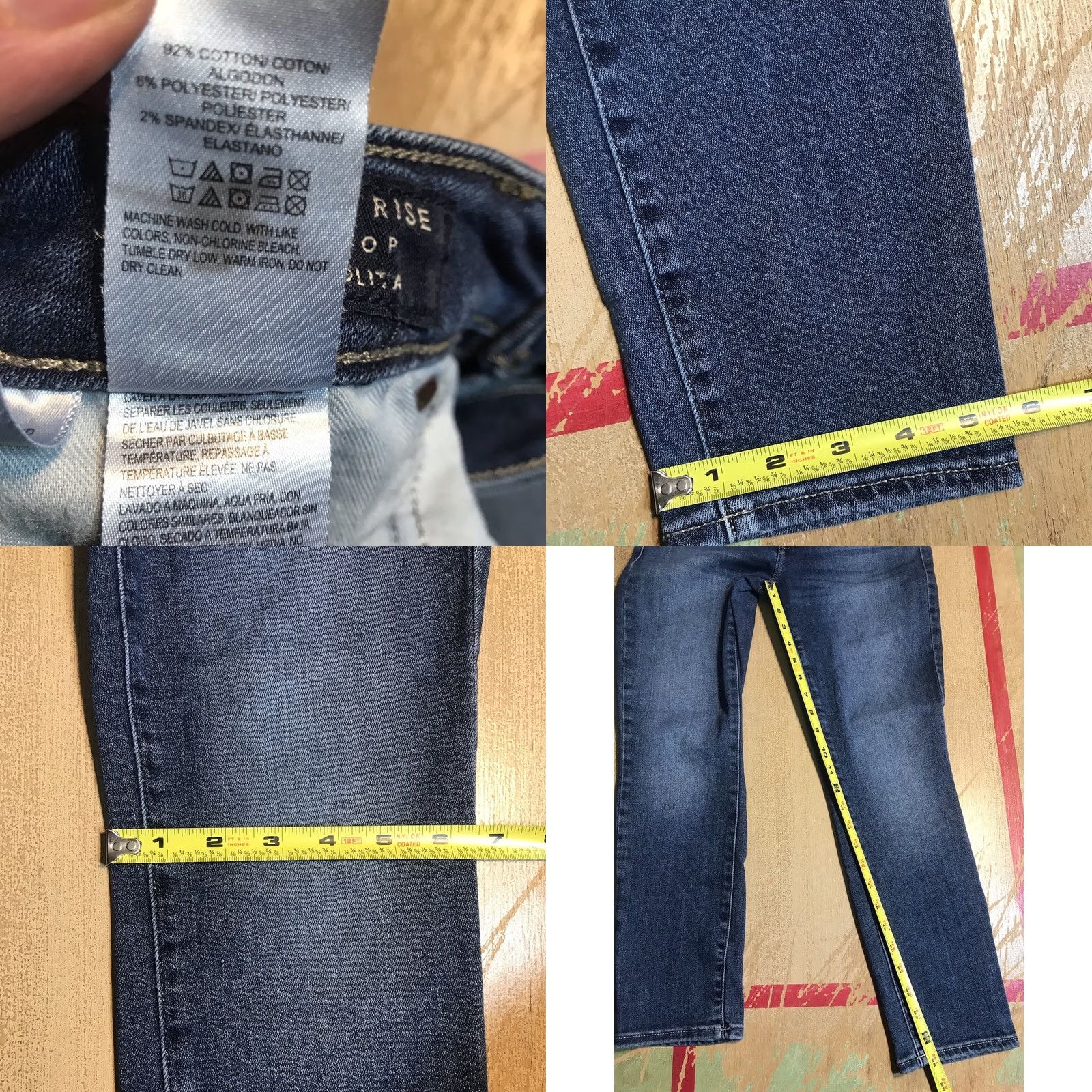 Lucky Brand Lucky Brand Jeans Cropped Slim Women 4 Inseam 25 Blue Denim 90s Bohemian Lolita Skinny Zipper Embroidered Logo Pocket Size 27" / US 4 / IT 40 - 8 Thumbnail