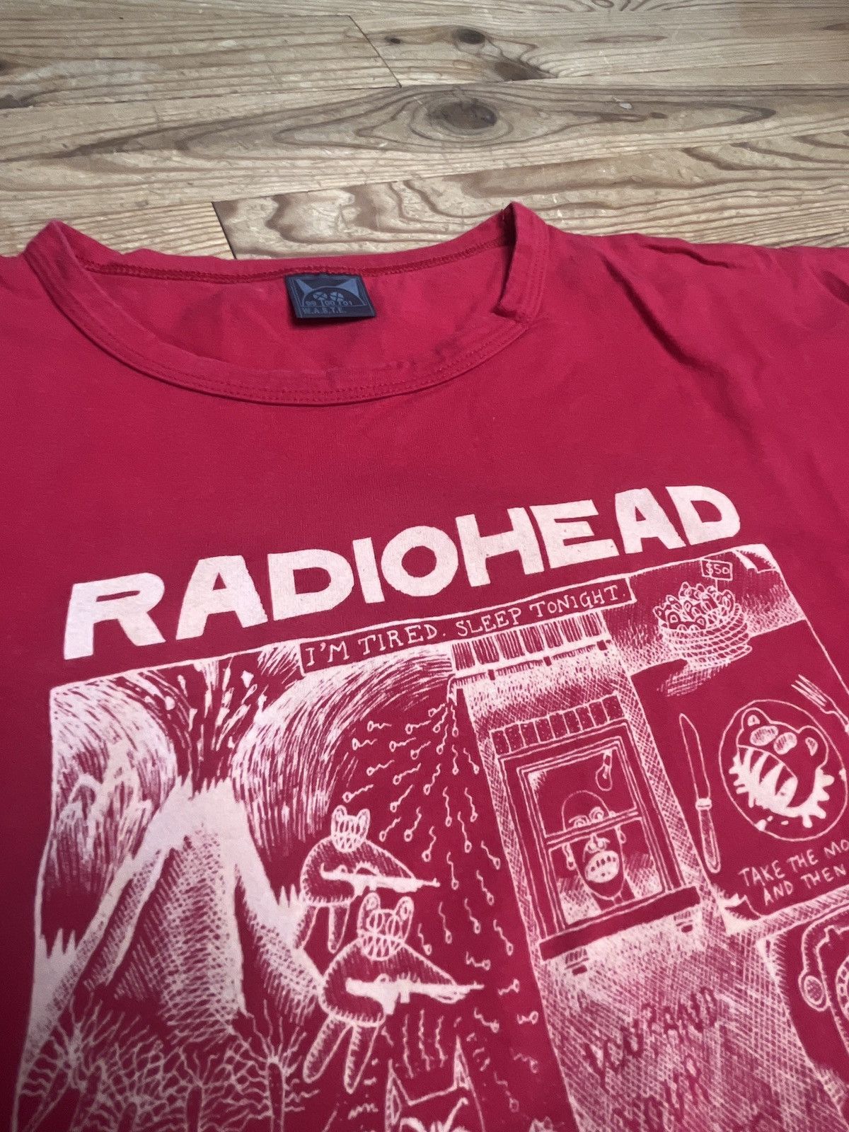 Band Tees Radiohead w.a.s.t.e long sleeve vintage tee Size US XL / EU 56 / 4 - 4 Thumbnail