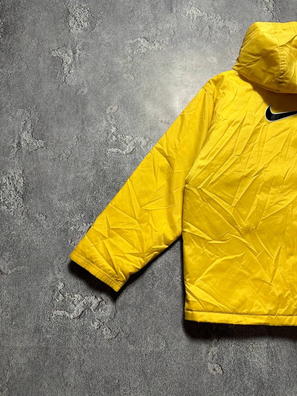 Nike × Vintage Nike Vintage Yellow Big logo Jacket Size US XL / EU 56 / 4 - 3 Thumbnail