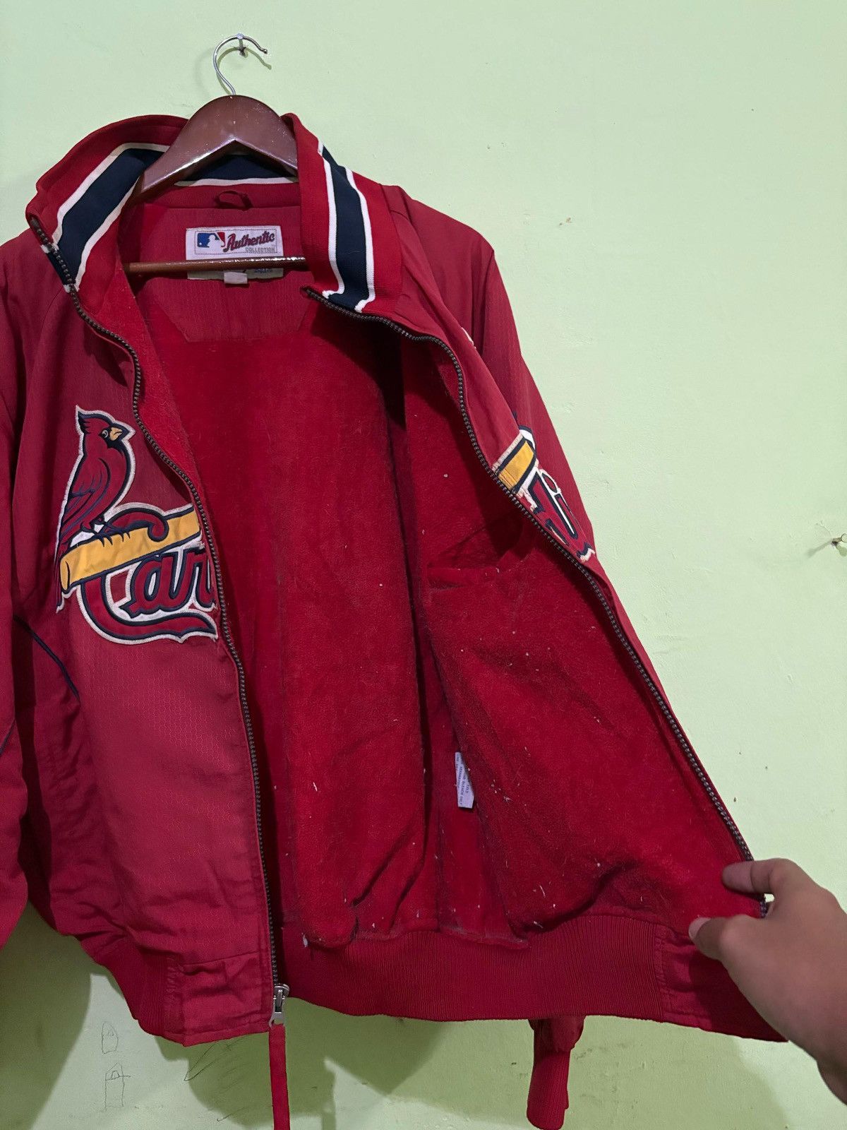 MLB × Majestic × Vintage VTG 90's St. Louis Cardinals Jacket Big Logo Design Size US M / EU 48-50 / 2 - 6 Thumbnail