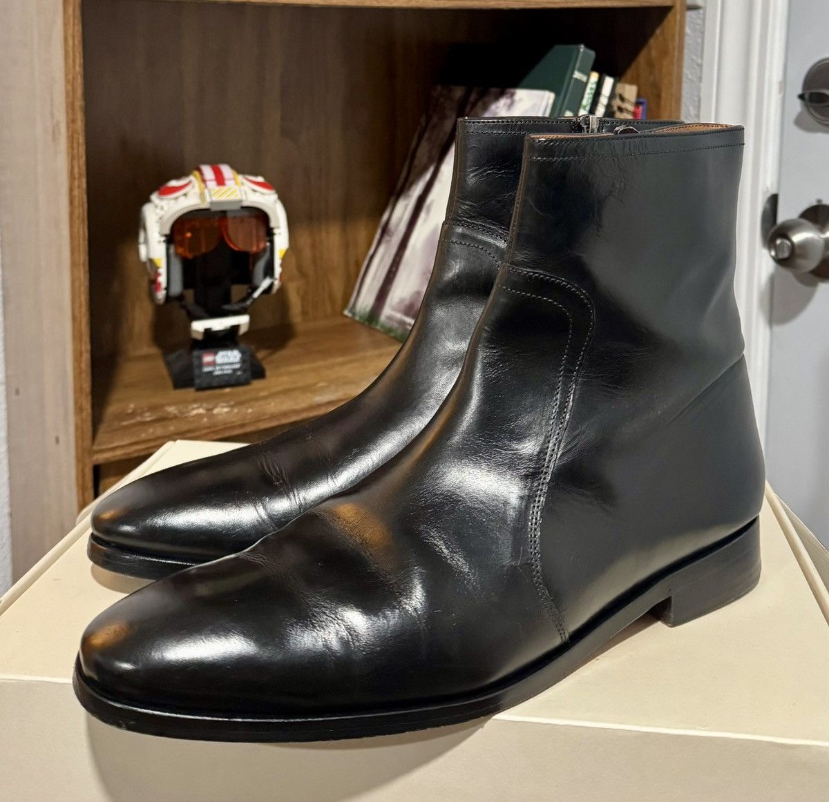 Allen Edmonds Allen edmonds sienna black zip boot Size US 11 / EU 44 - 1 Thumbnail