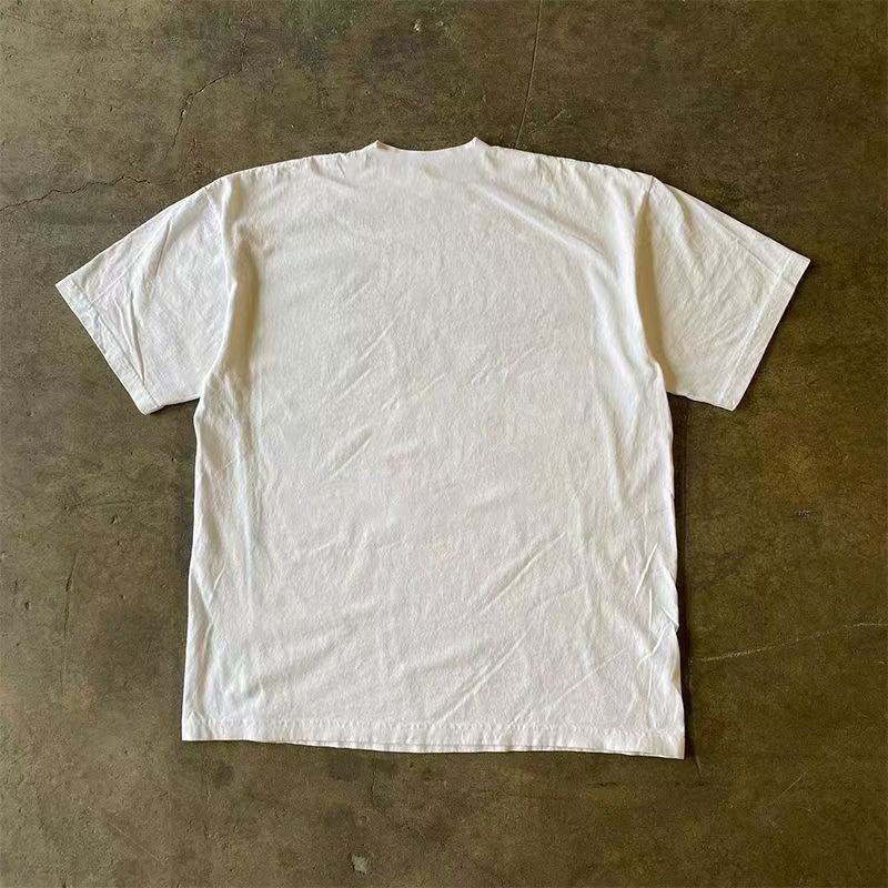 Vintage White casual retro cheese print t-shirt Size US M / EU 48-50 / 2 - 2 Thumbnail