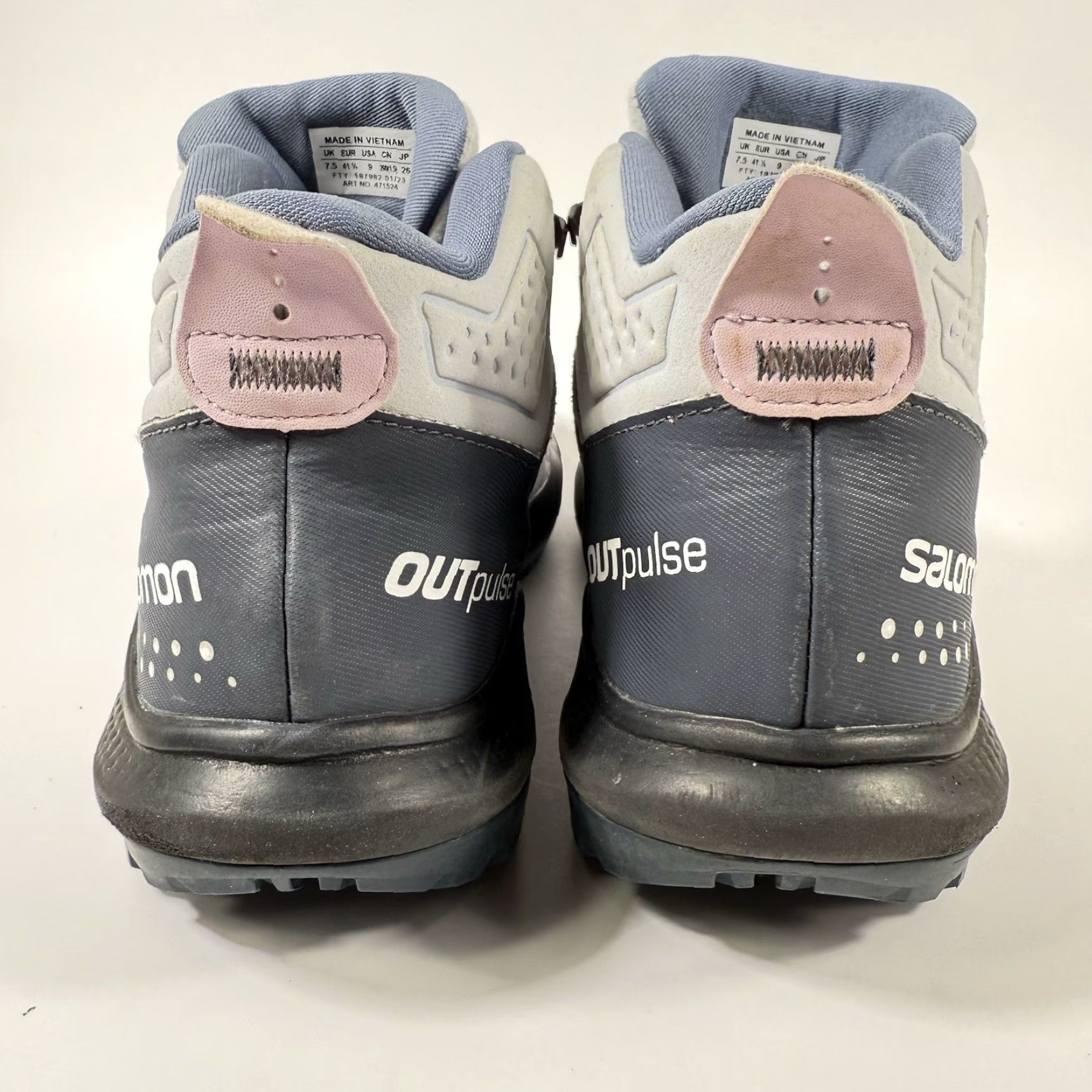 Salomon Salomon OUTpulse Mid GTX Hiking Boots Arctic Ice Ink Orchid Gore-Tex Women’s 9 Size US 9 / IT 39 - 4 Thumbnail