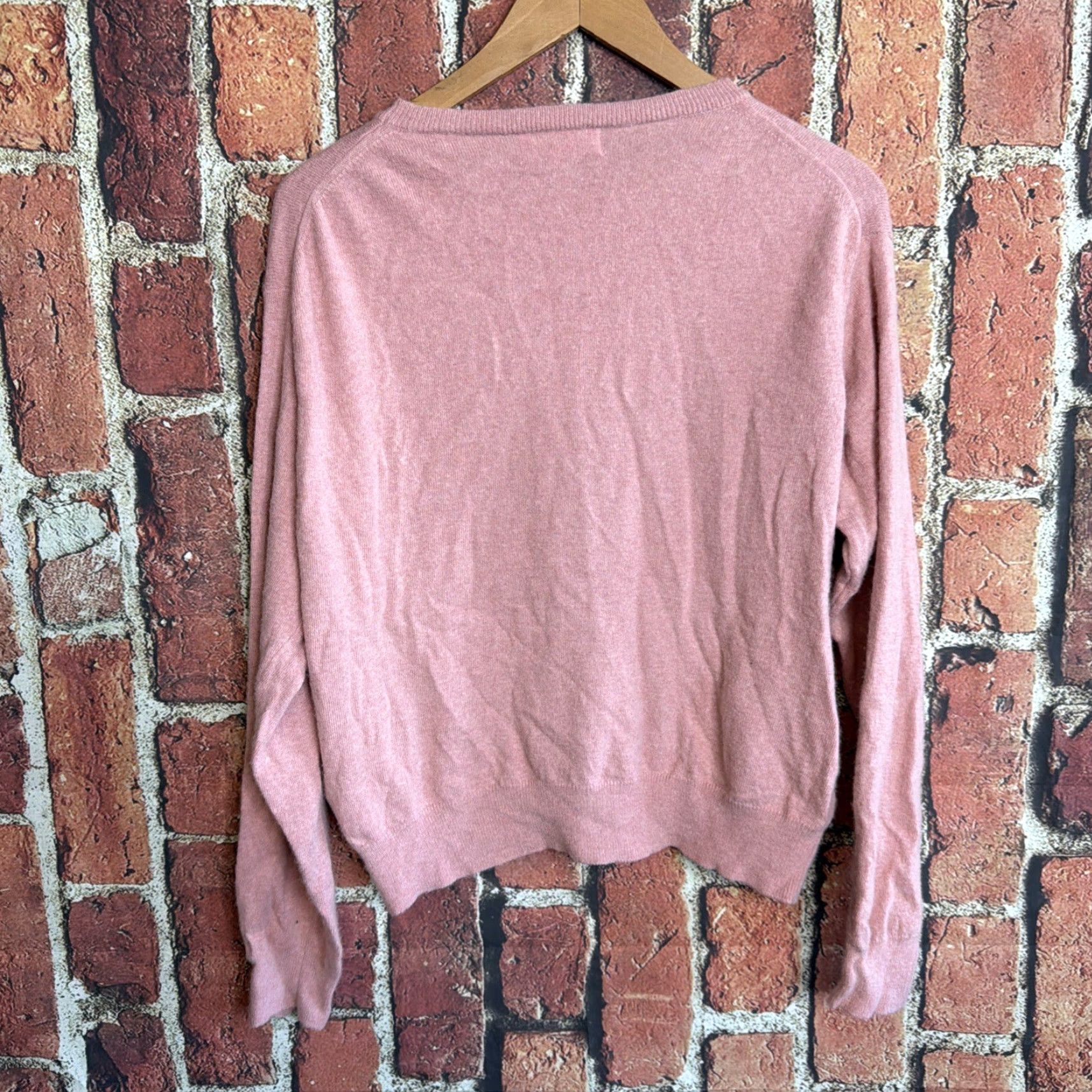 Vintage Bianco & Blu Womens Wool Silk Cashmere Blend Pink Pullover Sweater XL Italy Size XL / US 12-14 / IT 48-50 - 4 Thumbnail