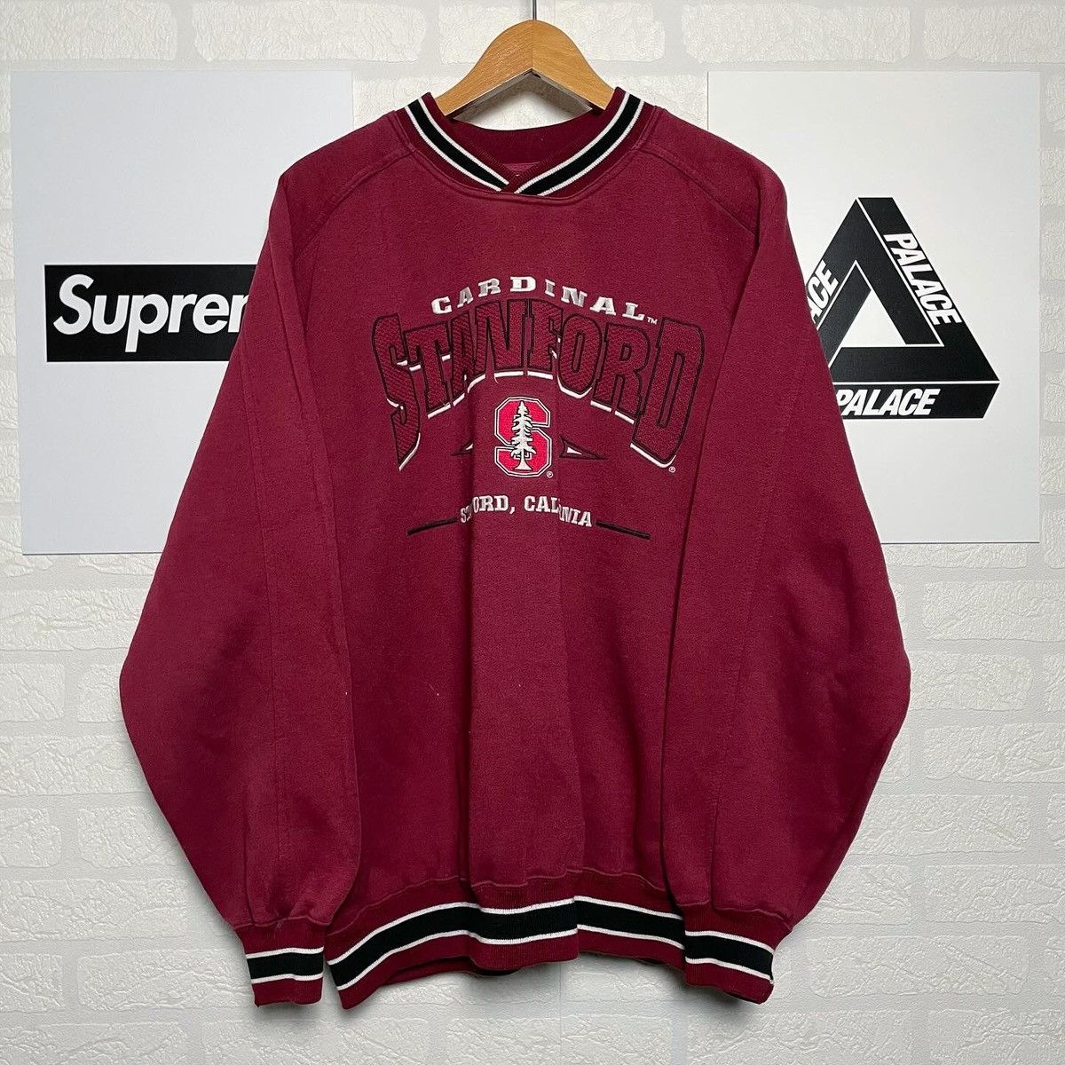 Lee × Vintage Vintage 90’s Lee Sport Stanford Cardinals College Sweatshirt Size US L / EU 52-54 / 3 - 1 Thumbnail