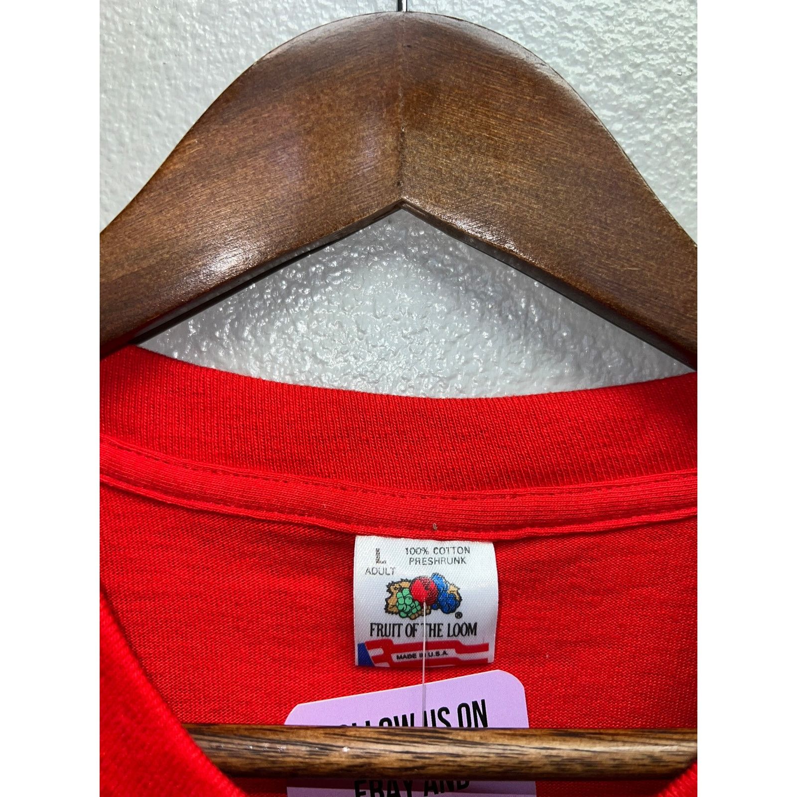 Fruit Of The Loom Vintage Nebraska Cornhuskers Shirt Huskers Football Tee 90s Size US L / EU 52-54 / 3 - 6 Thumbnail