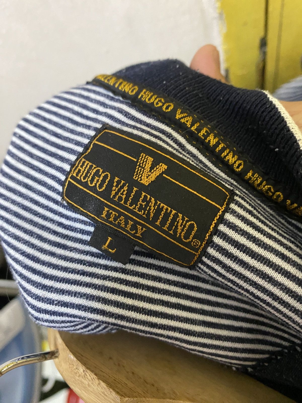 Valentino Vintage Hugo Valentino Stripes Sweatshirt Size US L / EU 52-54 / 3 - 6 Thumbnail