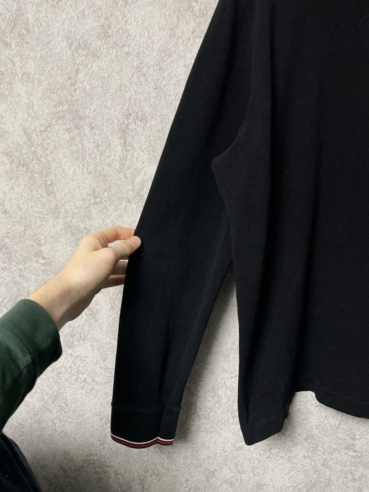 Lacoste Vintage Lacoste Black Long Sleeve Polo Shirt Size US M / EU 48-50 / 2 - 14 Thumbnail