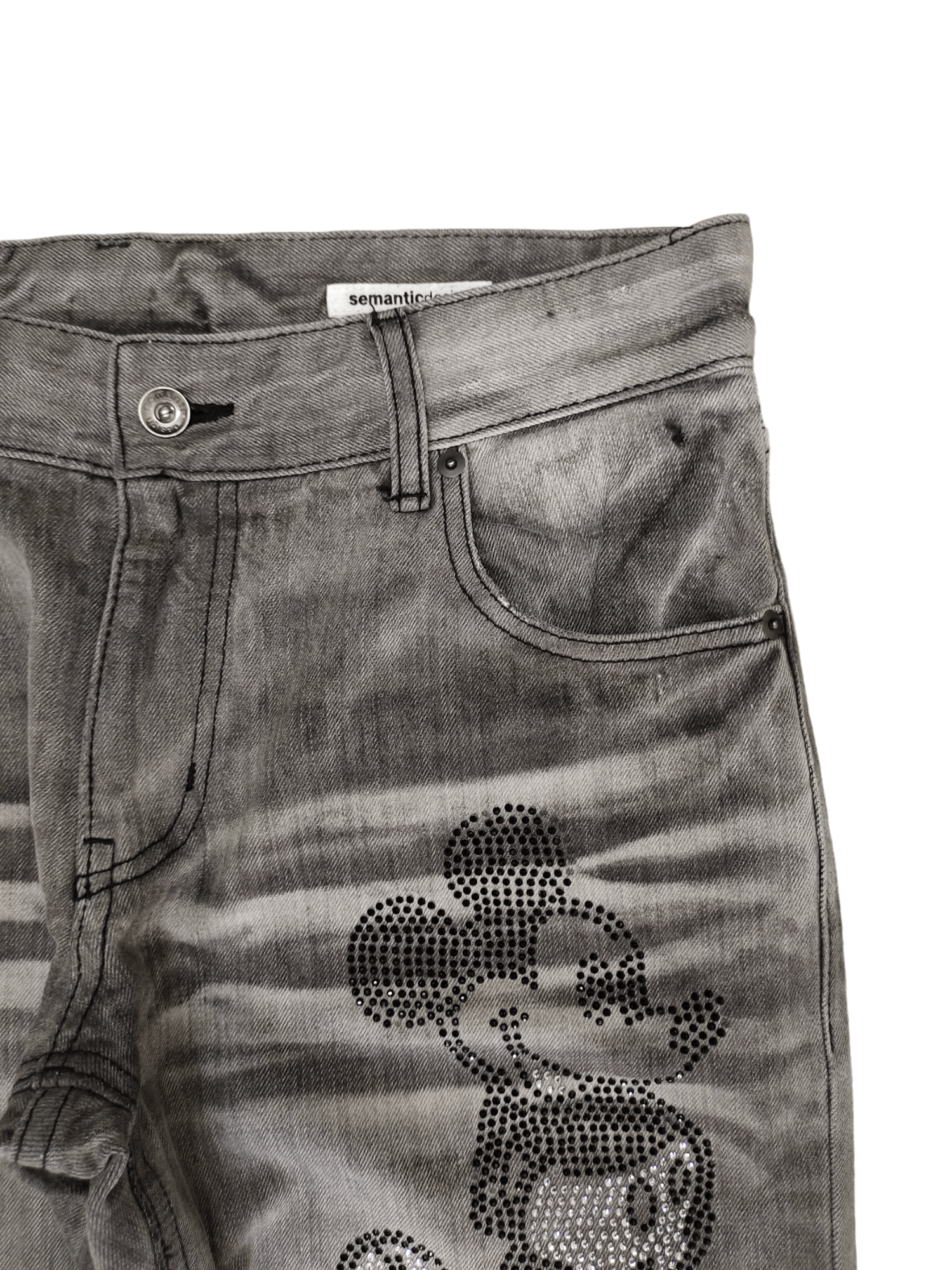 semanticdesign Semantic Design X Disney Mickey Mouse Jeans Release Hem Size US 32 / EU 48 - 3 Thumbnail