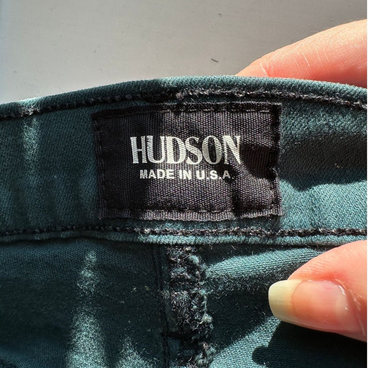 Hudson Hudson Midrise Dark Teal Nico Super Skinny Jean i26 Size 26" / US 2 / IT 38 - 9 Thumbnail