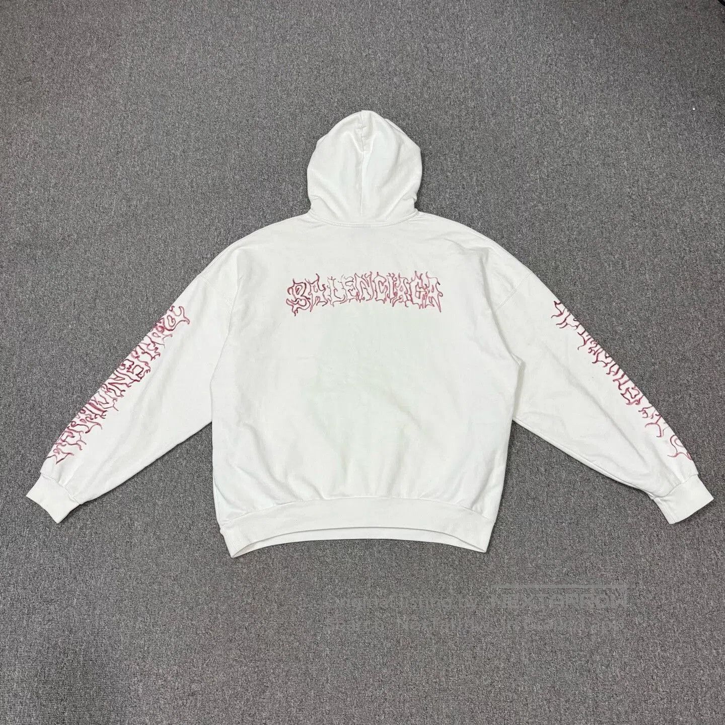 Balenciaga balenciaga flame logo hooded sweatshirt. Size US M / EU 48-50 / 2 - 2 Thumbnail