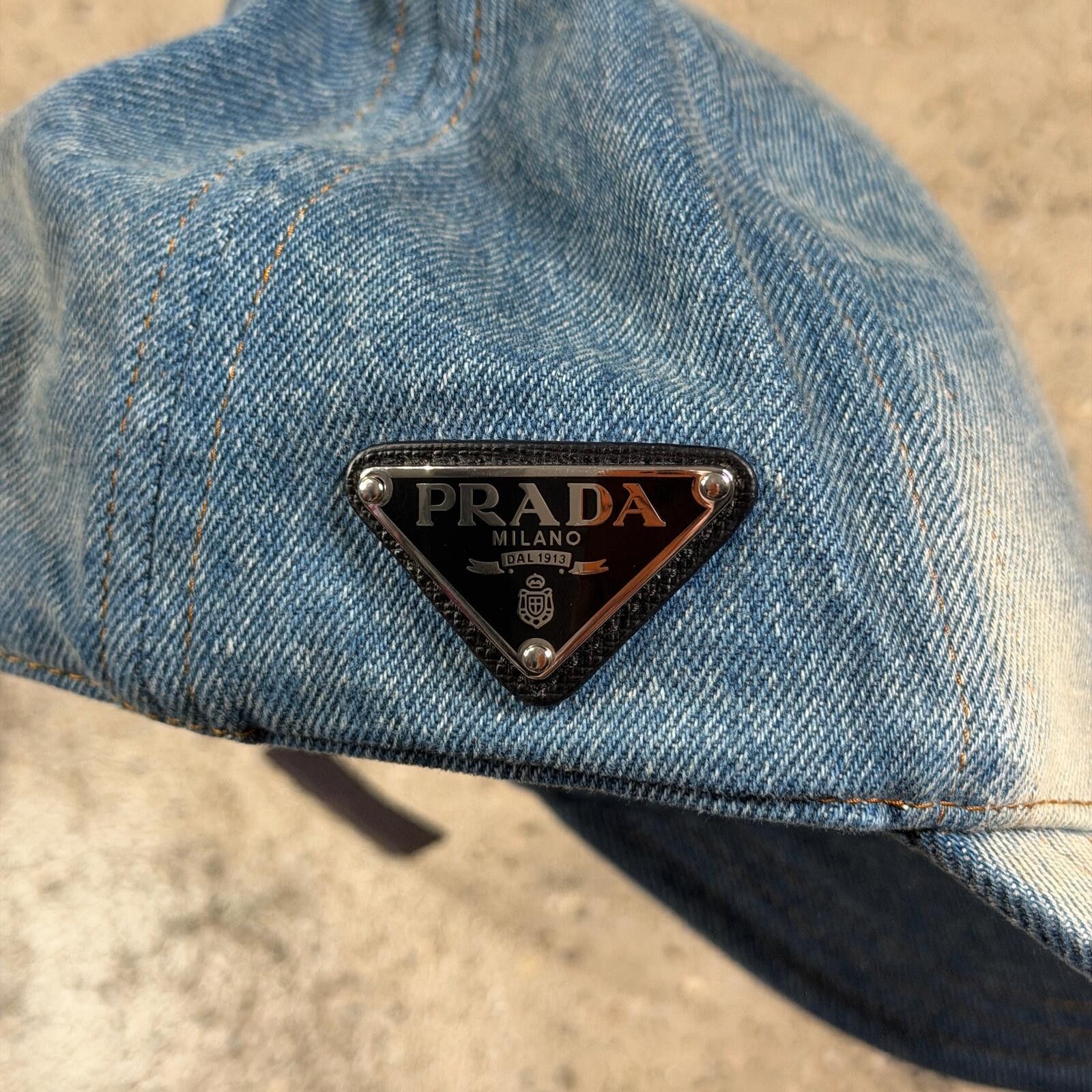 Prada Prada Denim Baseball Cap Size ONE SIZE - 4 Thumbnail