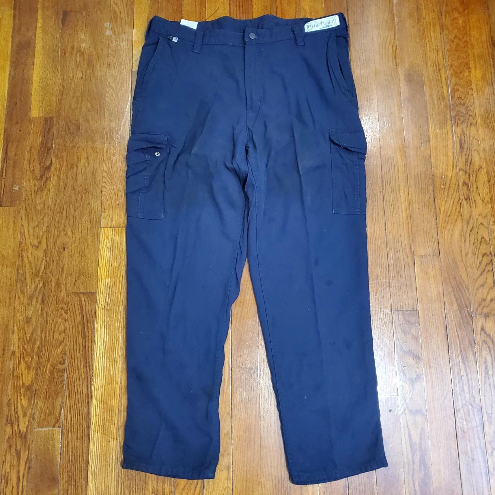 Carhartt Carhartt Cargo Pants Mens 38x30 Blue Flame-Resistant Workwear Straight Leg Cargo Pocket, Slash Pocket, FR Workwear Men Size US 38 / EU 54 - 5 Thumbnail