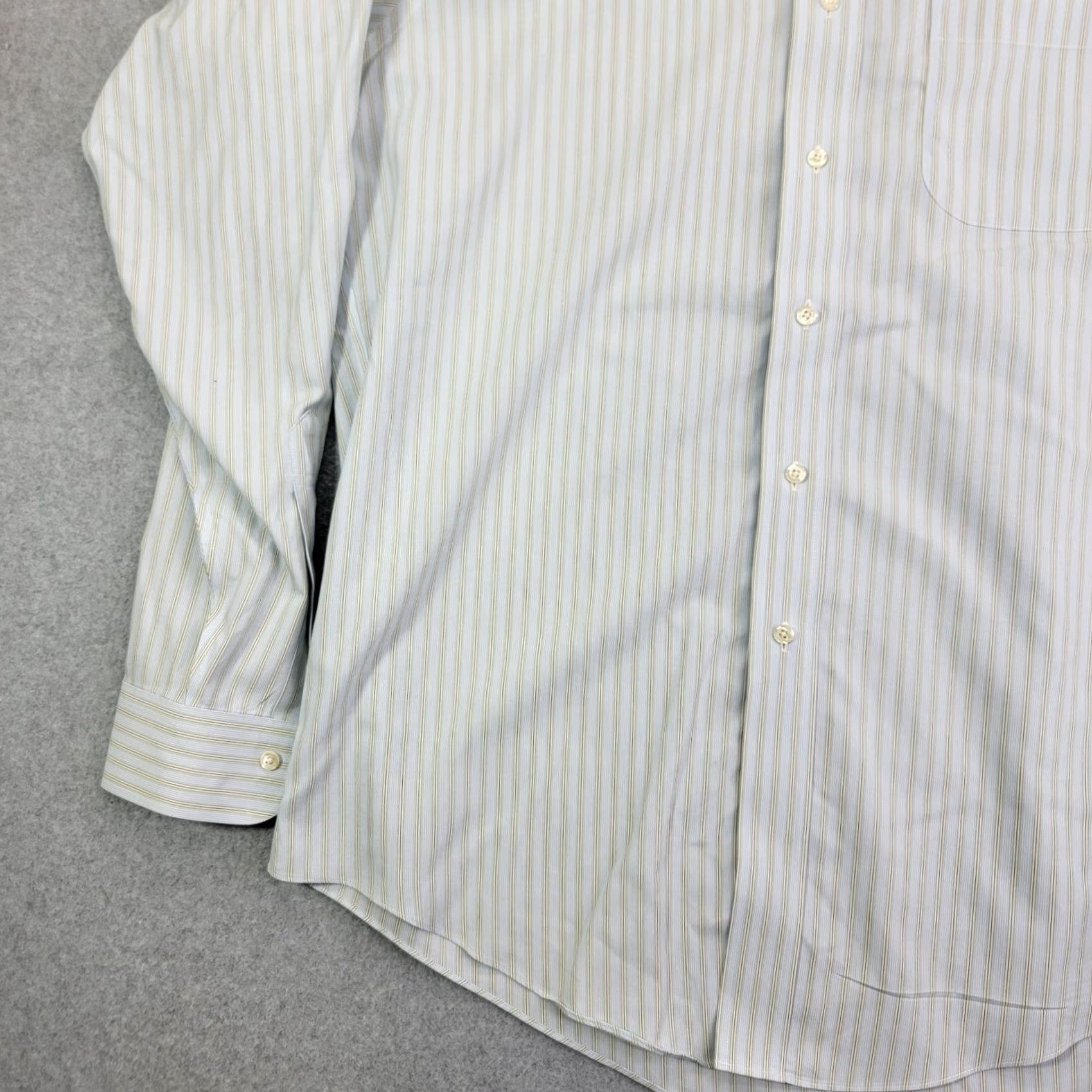 Brooks Brothers Brooks Brothers Shirt 15.5-35 Traditional Fit Non-Iron Striped Casual Business Mens Shirt Size US L / EU 52-54 / 3 - 5 Thumbnail