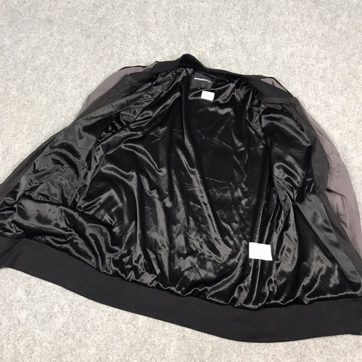 Japanese Brand × Vintage Semanticdesign Soft polyesters bomber jacket Size US M / EU 48-50 / 2 - 8 Thumbnail