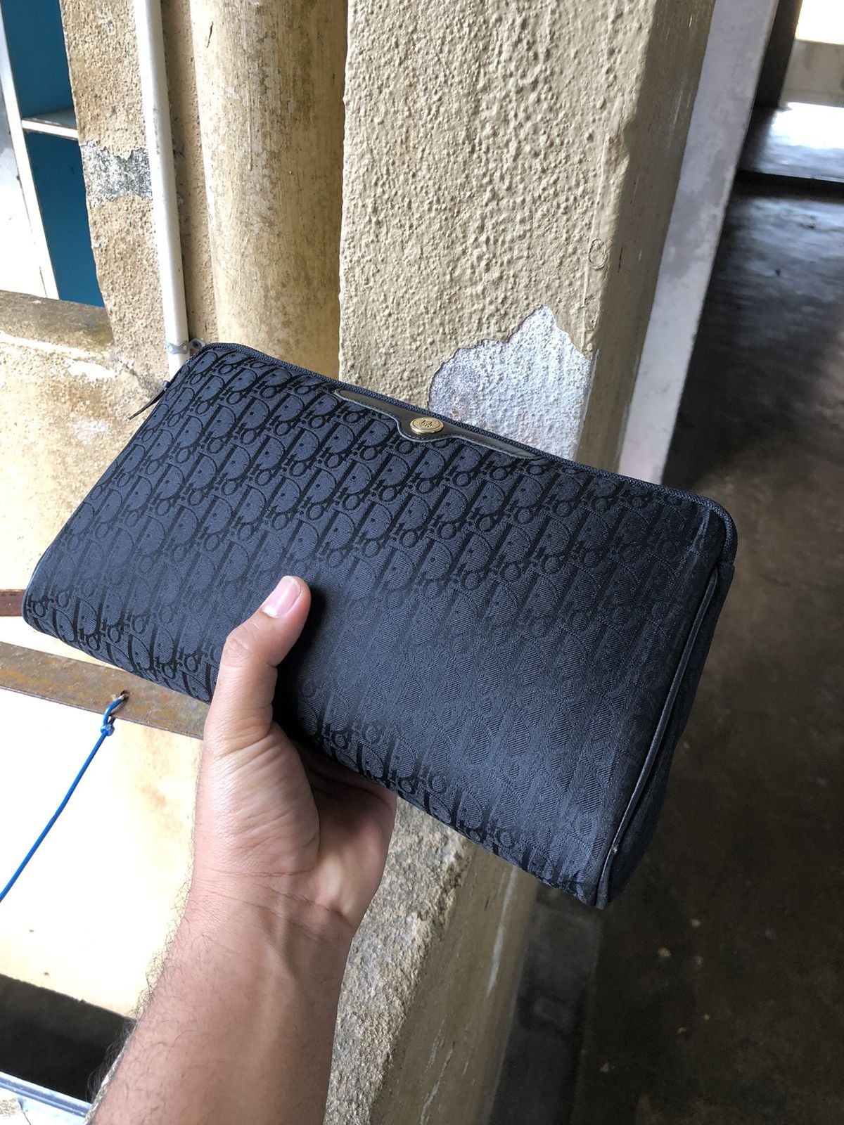 Christian Dior Monsieur Vintage Christian Dior Monogram Clutch Bag Black Size ONE SIZE - 12 Thumbnail