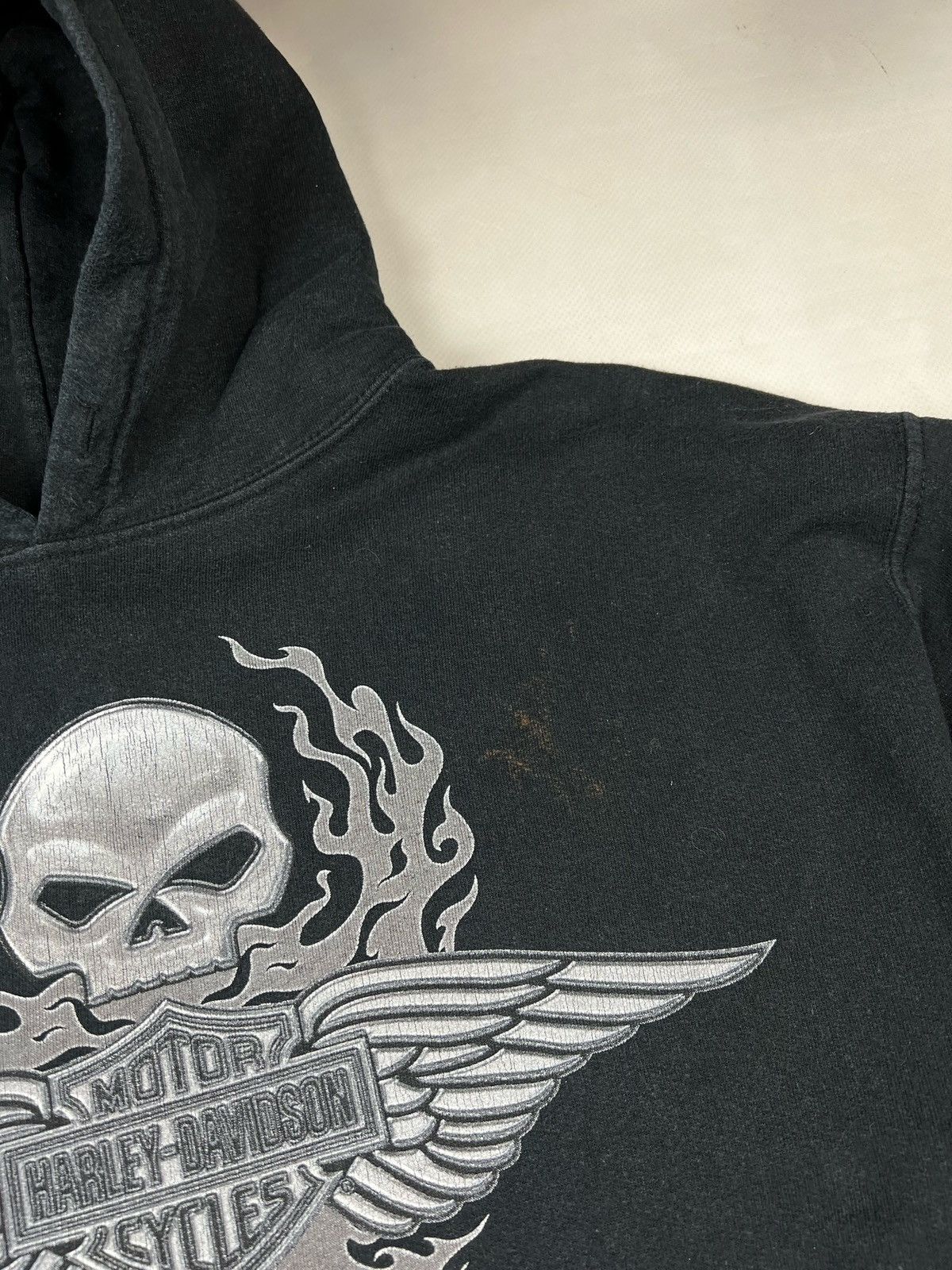 Harley Davidson Crazy Vintage Y2K Harley Davidson Hoodie Skulls Essential Size US M / EU 48-50 / 2 - 8 Thumbnail