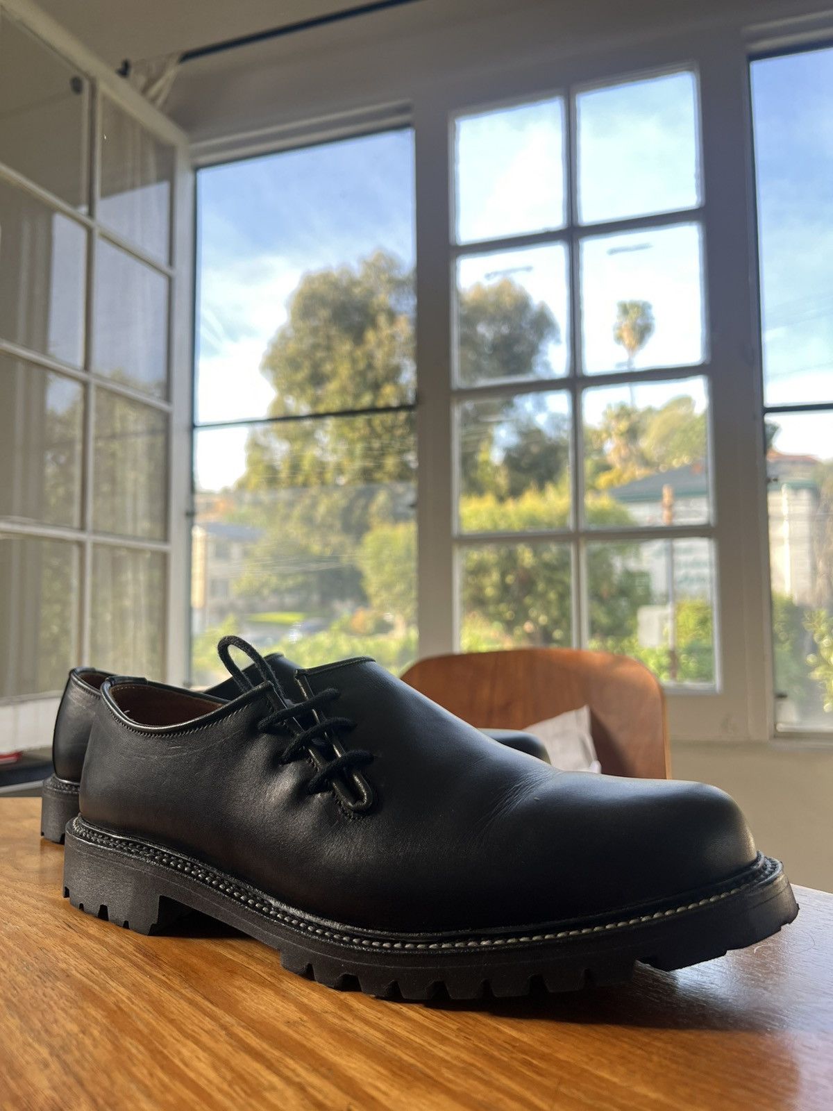 Ludwig Reiter Ludwig Reiter Haferl Black Leather Shoes Size 11.5 Size US 11.5 / EU 44-45 - 1 Thumbnail