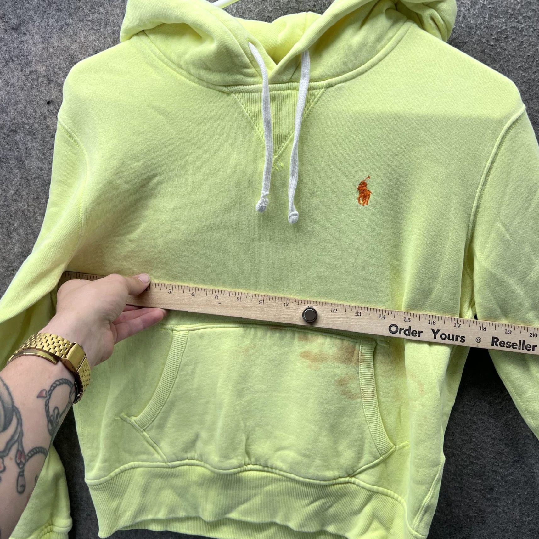 Polo Ralph Lauren Polo Ralph Lauren Hoodie Womens Small Yellow Pullover Sweatshirt Pony Logo Mens? Size S / US 4 / IT 40 - 5 Thumbnail