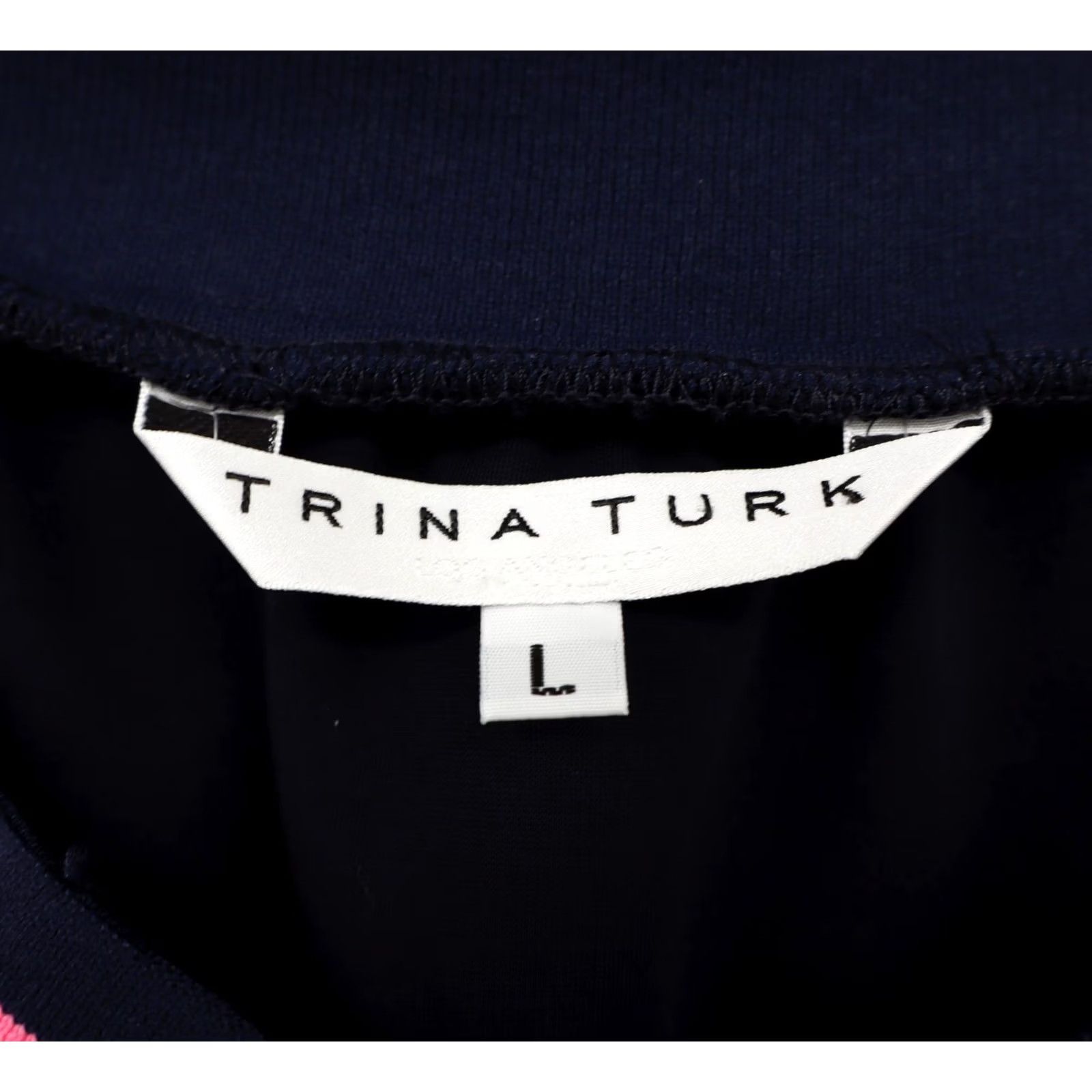 Trina Turk Trina Turk Blouse Shirt Beach Off The Shoulder Navy L Womens Summer Casual 3/4 Sleeve Size L / US 10 / IT 46 - 3 Thumbnail