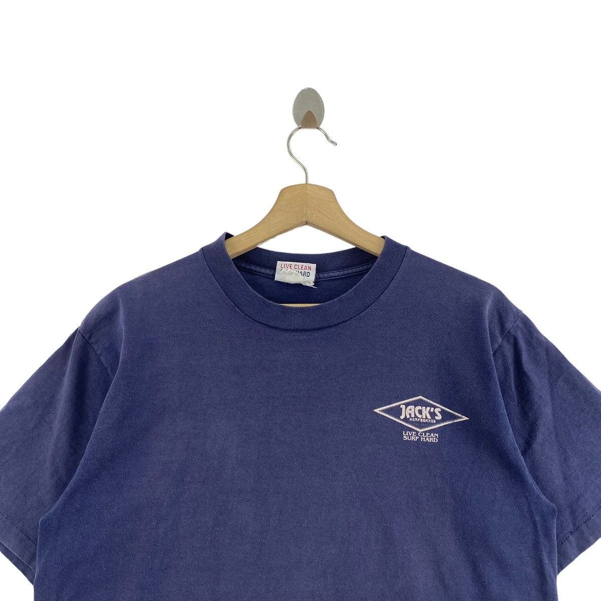 Vintage Vintage 90s JACK'S SURFBOARD Live Clean Surf Hard Brand Size US M / EU 48-50 / 2 - 2 Thumbnail