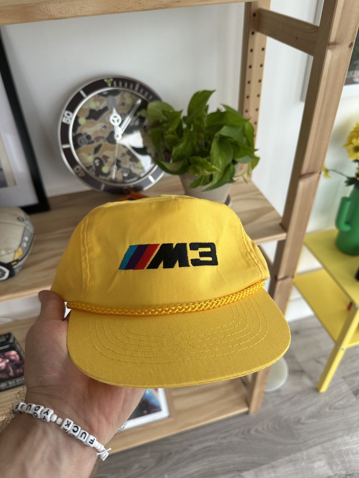 Other Vintage BMW E36 M3 Dakar Yellow Trucker Hat Size ONE SIZE - 1 Thumbnail