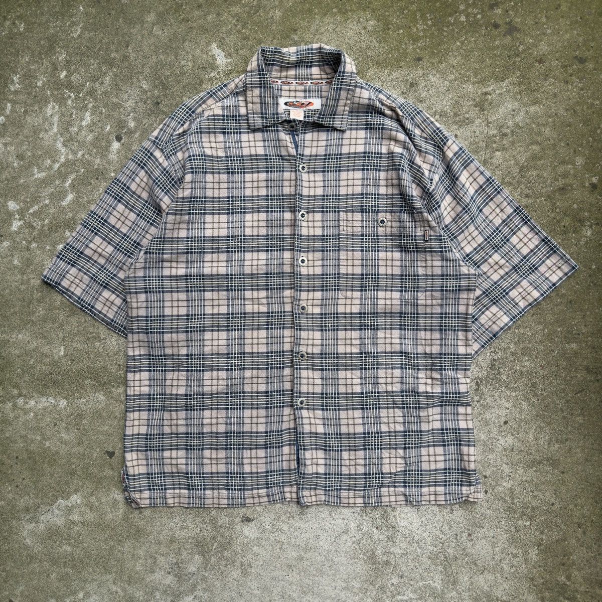 Vintage Y2K Oversized Plaid Grunge Button Up Shirt ERD Chrome ERL Size US XL / EU 56 / 4 - 1 Thumbnail