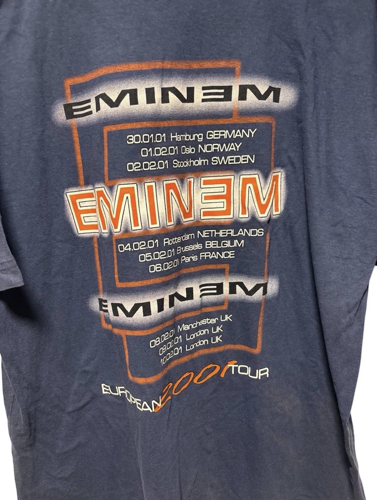 Eminem VTG 2001 Eminem CRIMINAL European Tour Shirt XL Rap Tee Size US XL / EU 56 / 4 - 5 Thumbnail
