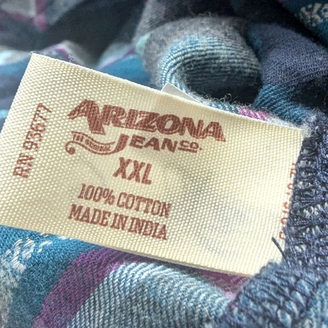 Vintage Arizona Plaid Flannel Shirt Long Sleeve Snap Up Casual XXL Southwestern Print Men Shirt Size US XXL / EU 58 / 5 - 5 Thumbnail