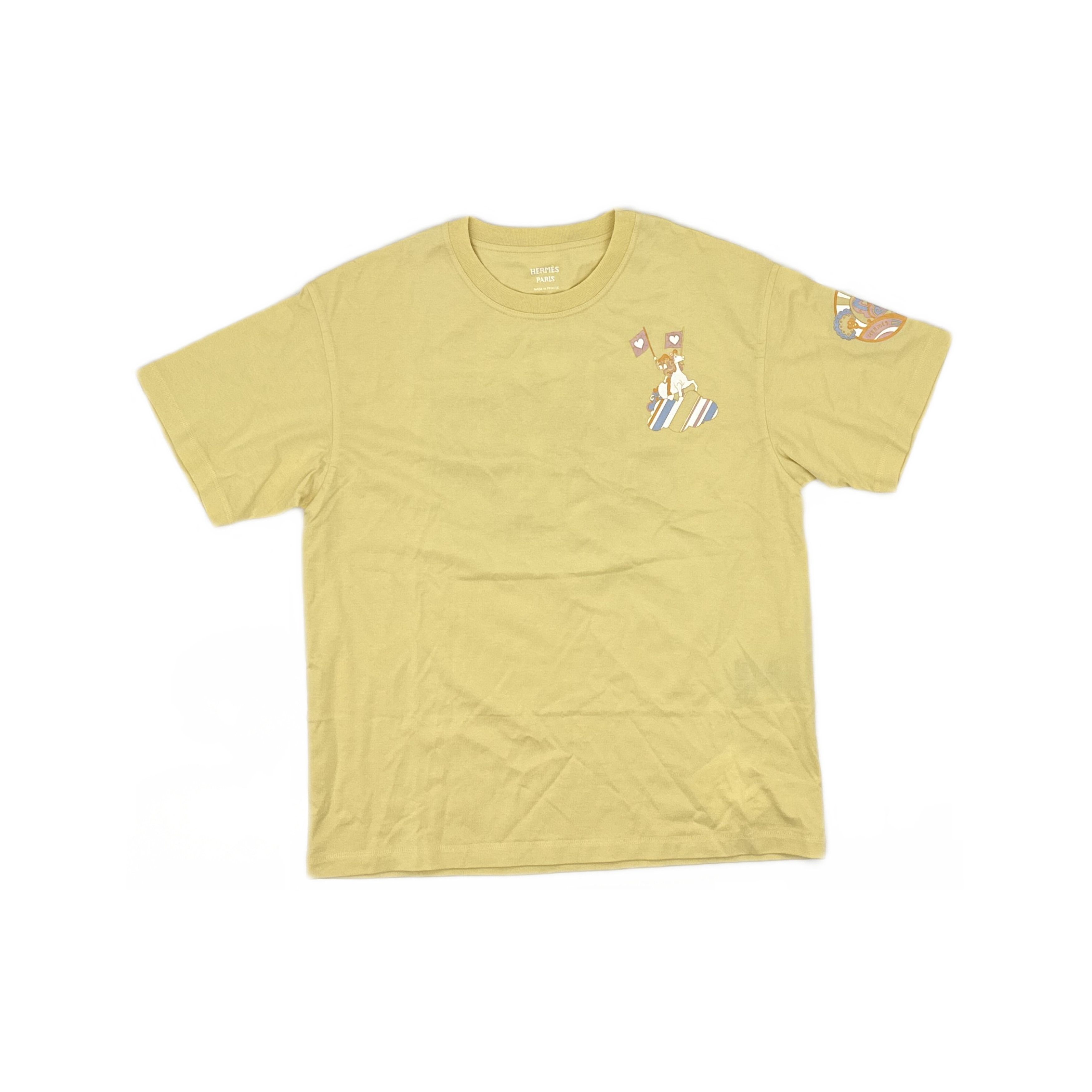 Hermes Hermès Printed Graphic T-Shirt Size 34 Size XS / US 0-2 / IT 36-38 - 1 Thumbnail
