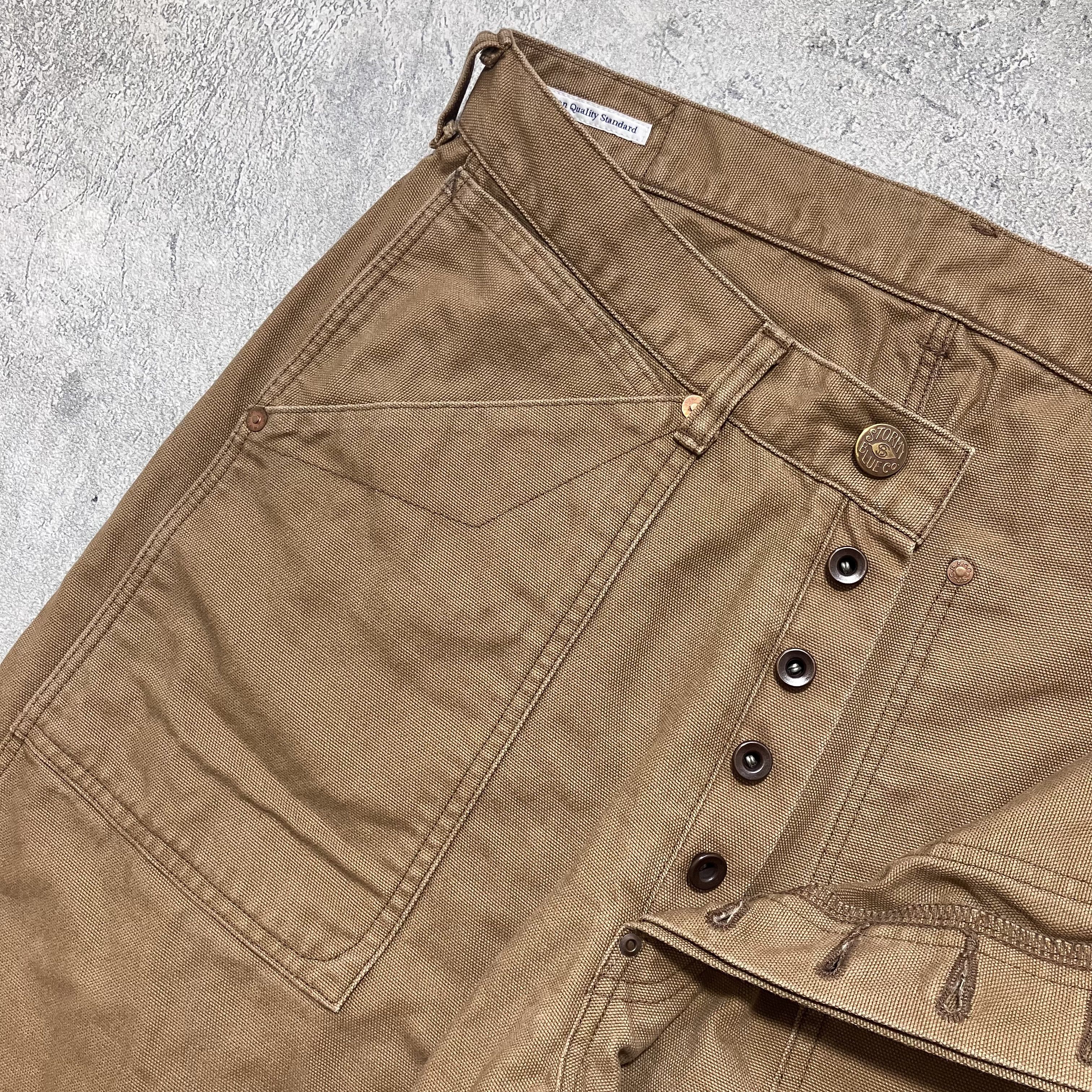 Pherrow's Pherrows 1930's brown duck canvas work pants Size US 34 / EU 50 - 3 Thumbnail