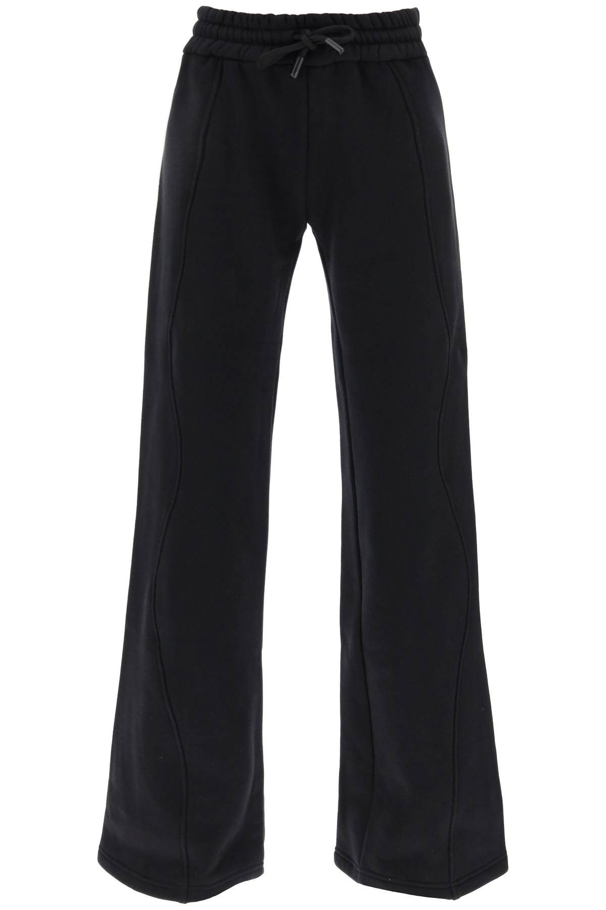 image of Off White Flared Joggers in Nero, Women's (Size 24)