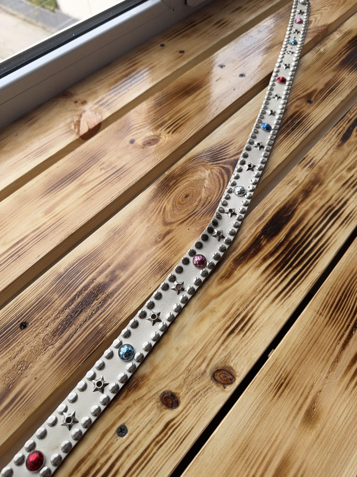 If Six Was Nine Vintage Japanese Studded Leather Punk Emo Rock Goth Y2K belt Size ONE SIZE - 7 Thumbnail